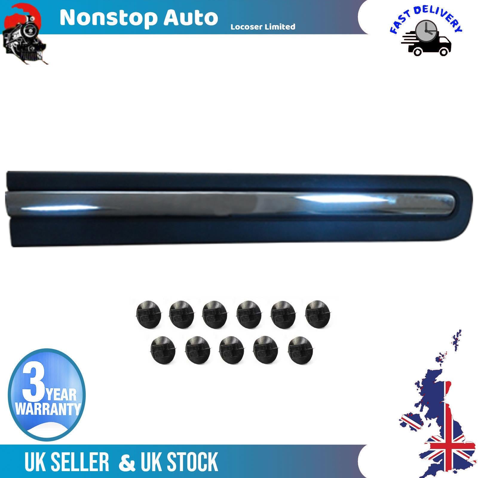 Door moulding Protective Trim Chrome Front Right For FIAT  500L 735558451