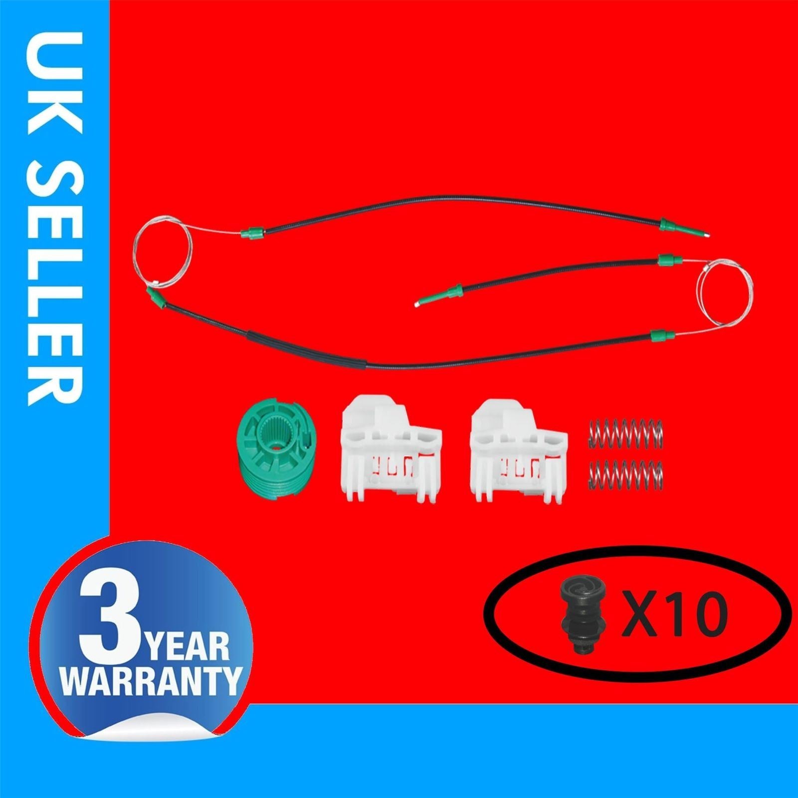 FOR AUDI A4 B5 WINDOW REGULATOR REPAIR KIT FRONT LEFT HAND SIDE