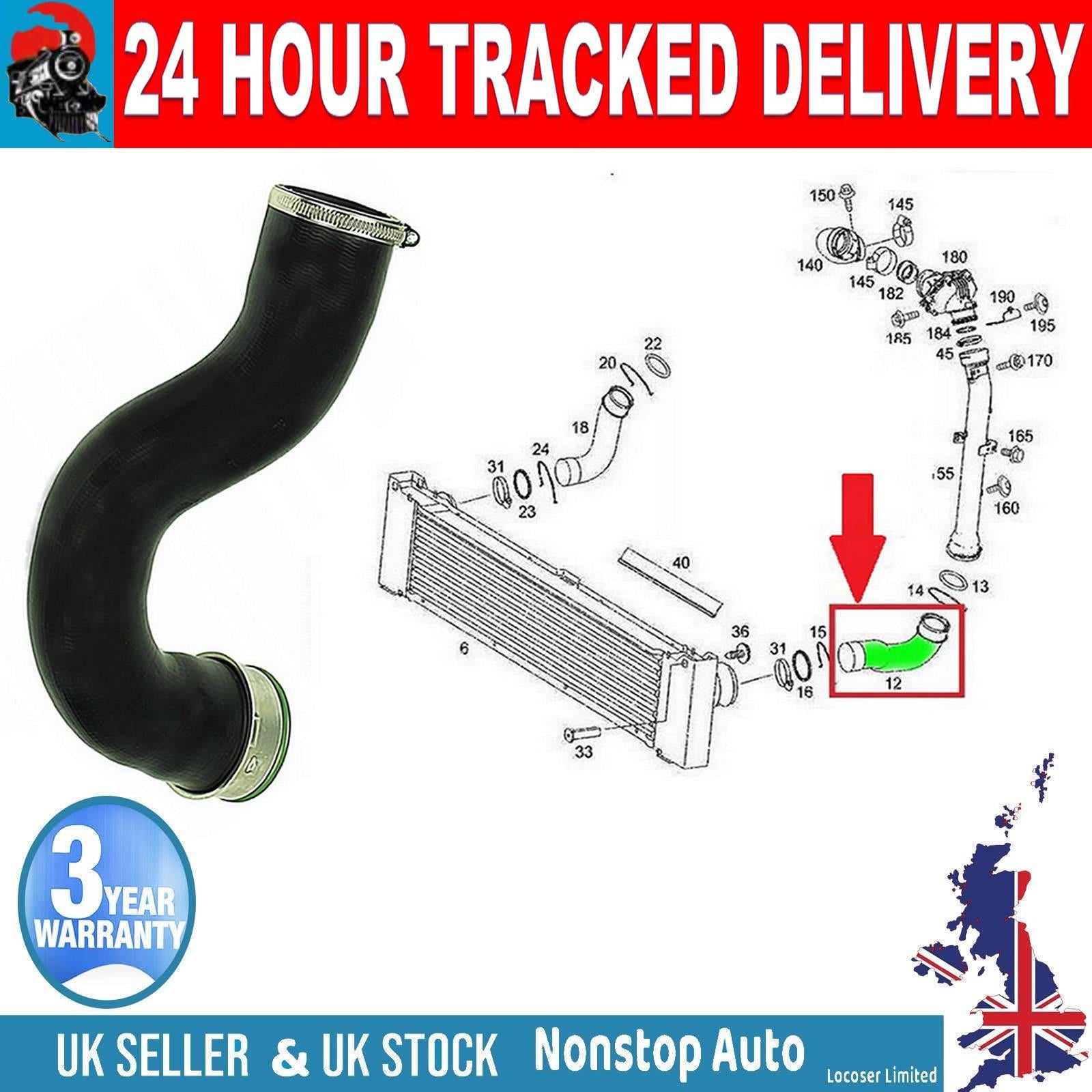 TURBO INTERCOOLER TURBO HOSE PIPE FOR MERCEDES VITO VIANO  W639  6395281882