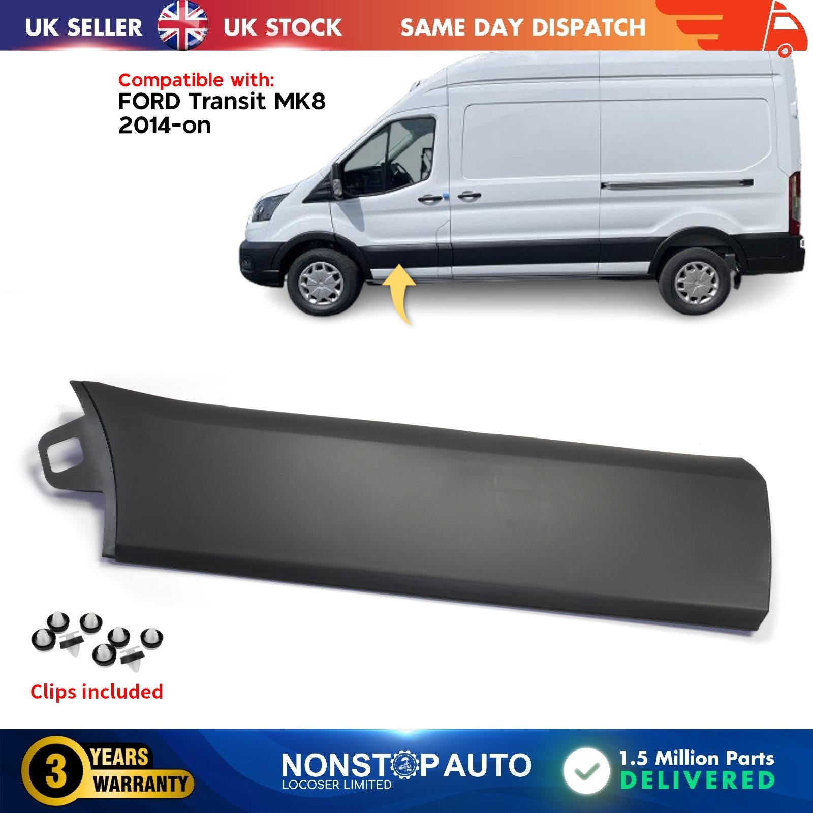 Front Left Door Moulding Panel Trim For Ford Transit MK8 2014-on 1874792