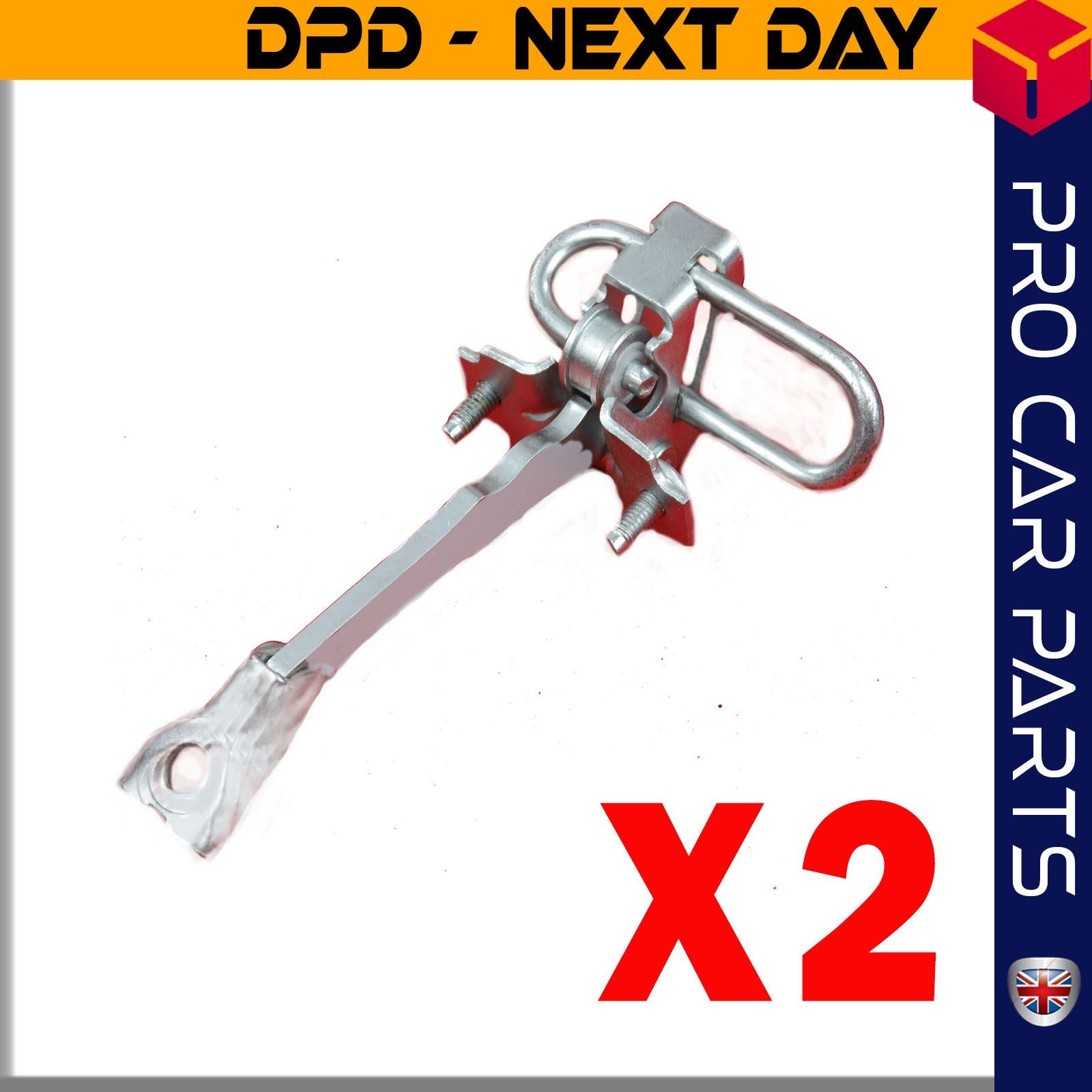 2 X Front Door Hinge Stop Check Strap Limitery Right and Left Side Fits FIAT 500 500C 500L 500X ABARTH 500 500C 595 595C 51782989