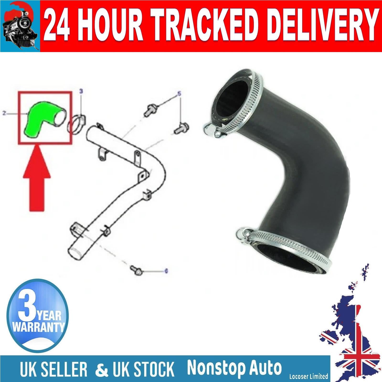 TURBO INTERCOOLER HOSE PIPE FOR LAND ROVER  FREELANDER I 2.0 TD  PNH101811