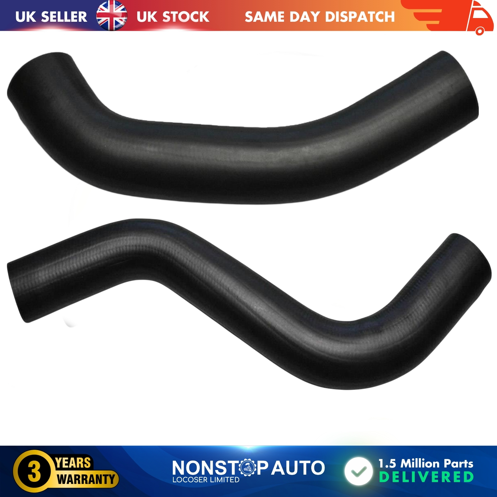 2X TURBO INTERCOOLER HOSE PIPE SET (SMALL,LARGE) FOR CHRYSLER Voyager 95658A  04861382AA