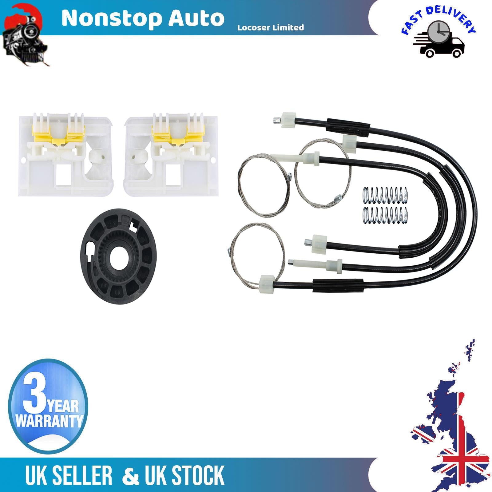 Window Regulator Repair Kit Front Right Side Fits FORD Focus 2010-2018