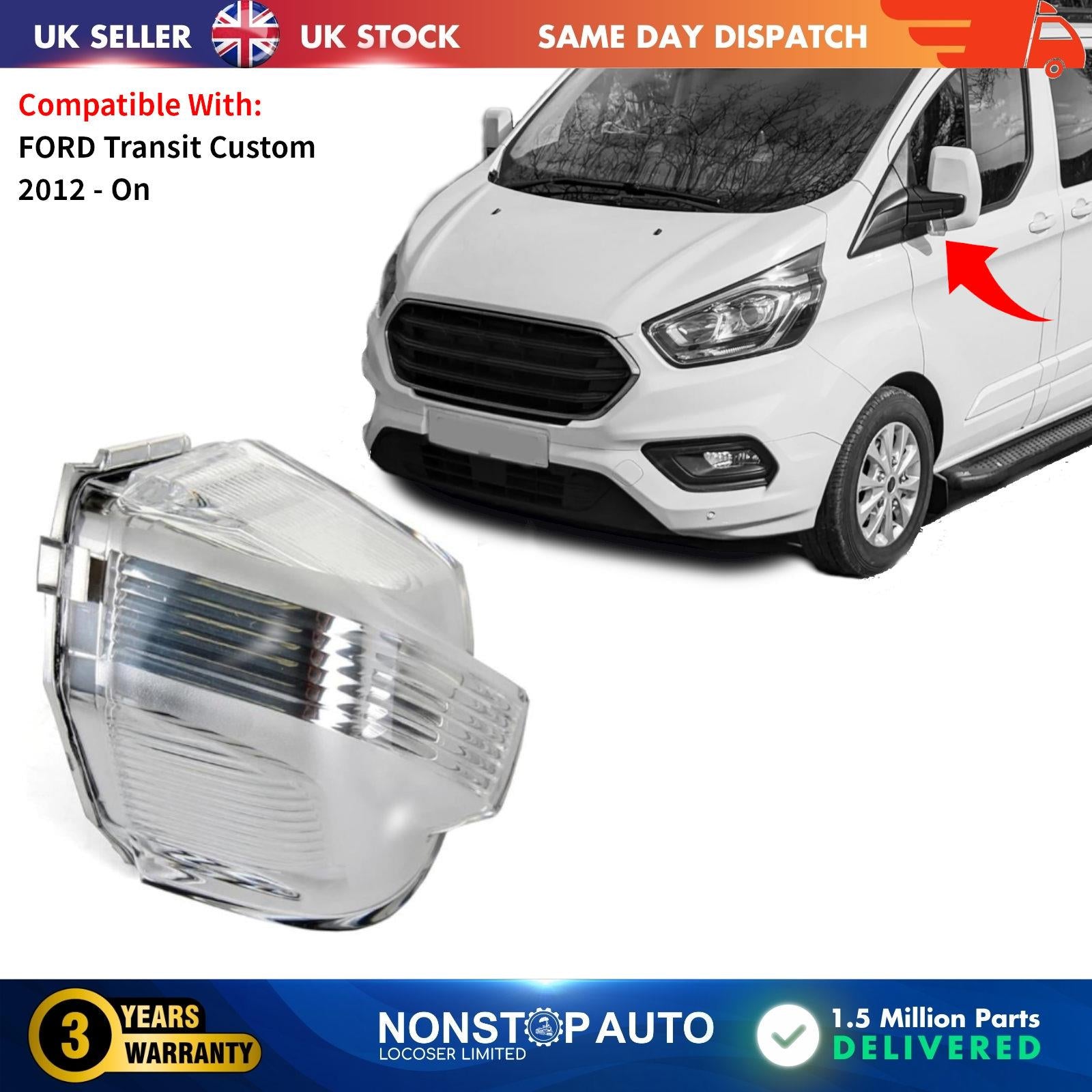 Wing mirror indicator for FORD Transit Custom 2014-2020 Left side