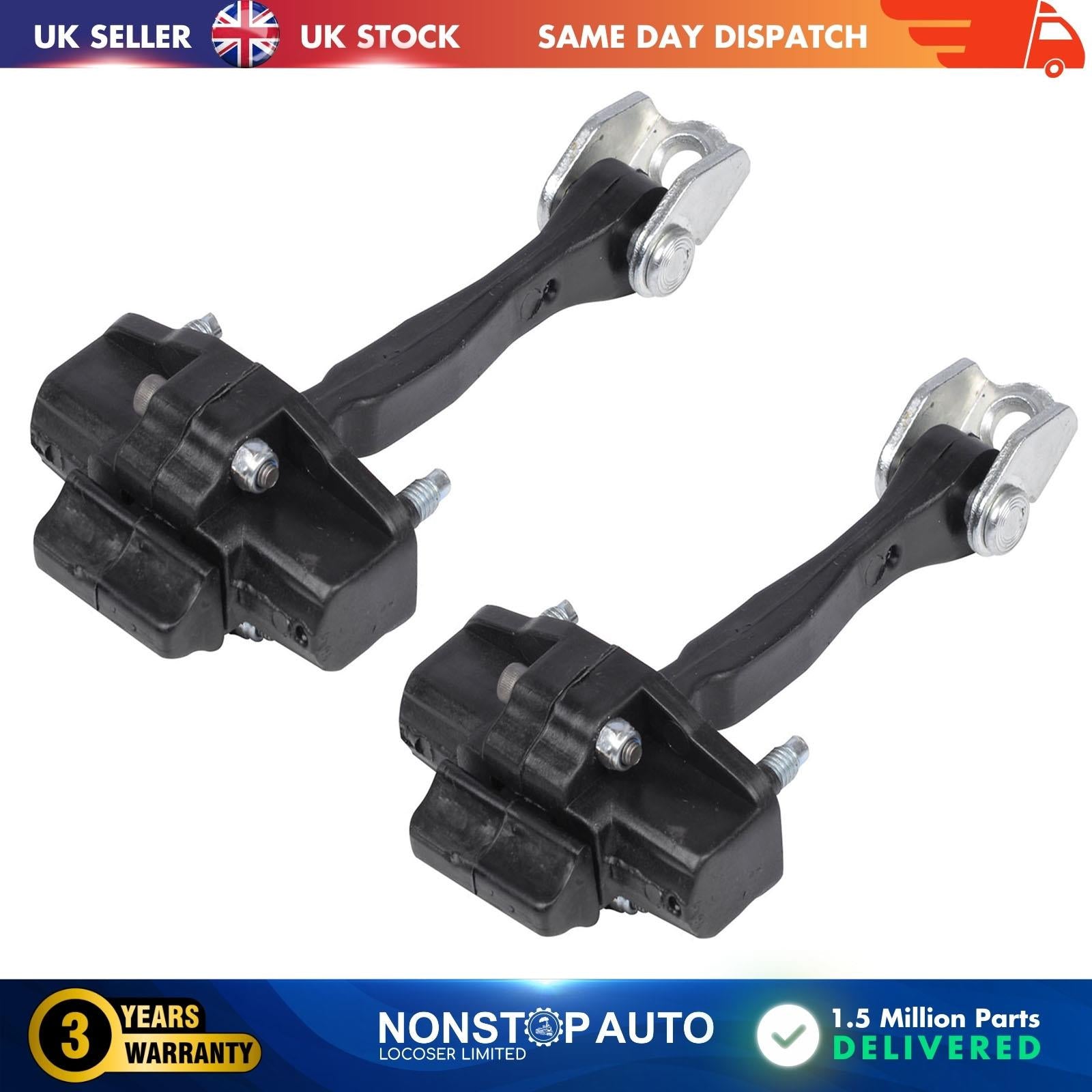 2 X Front Door Hinge Stop Check Strap Limitery Right and Left Side Fits FIAT Tipo Egea 51983934