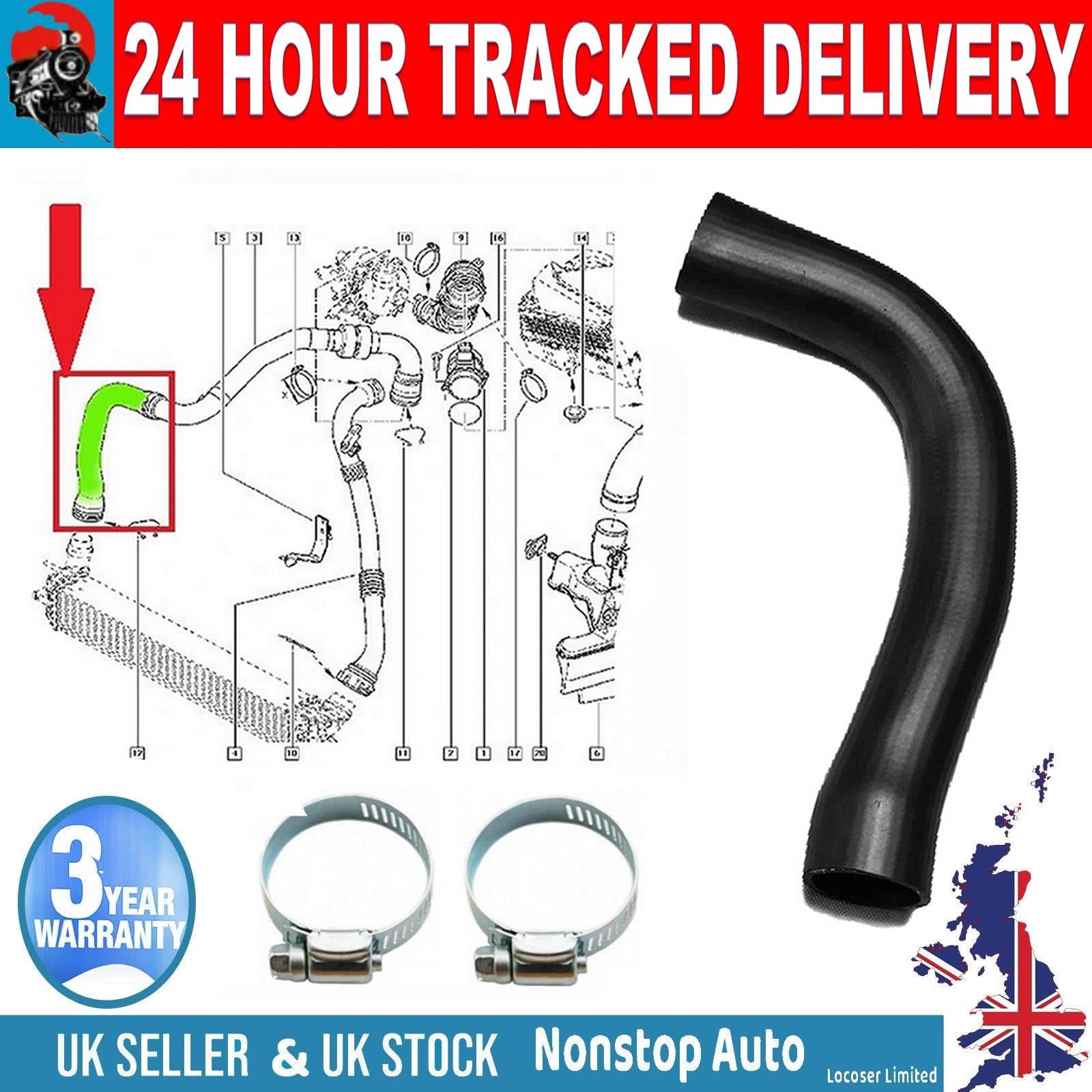 TURBO INTERCOOLER HOSE PIPE FOR RENAULT  LAGUNA III 1.5 2.0 DCI  8200493735