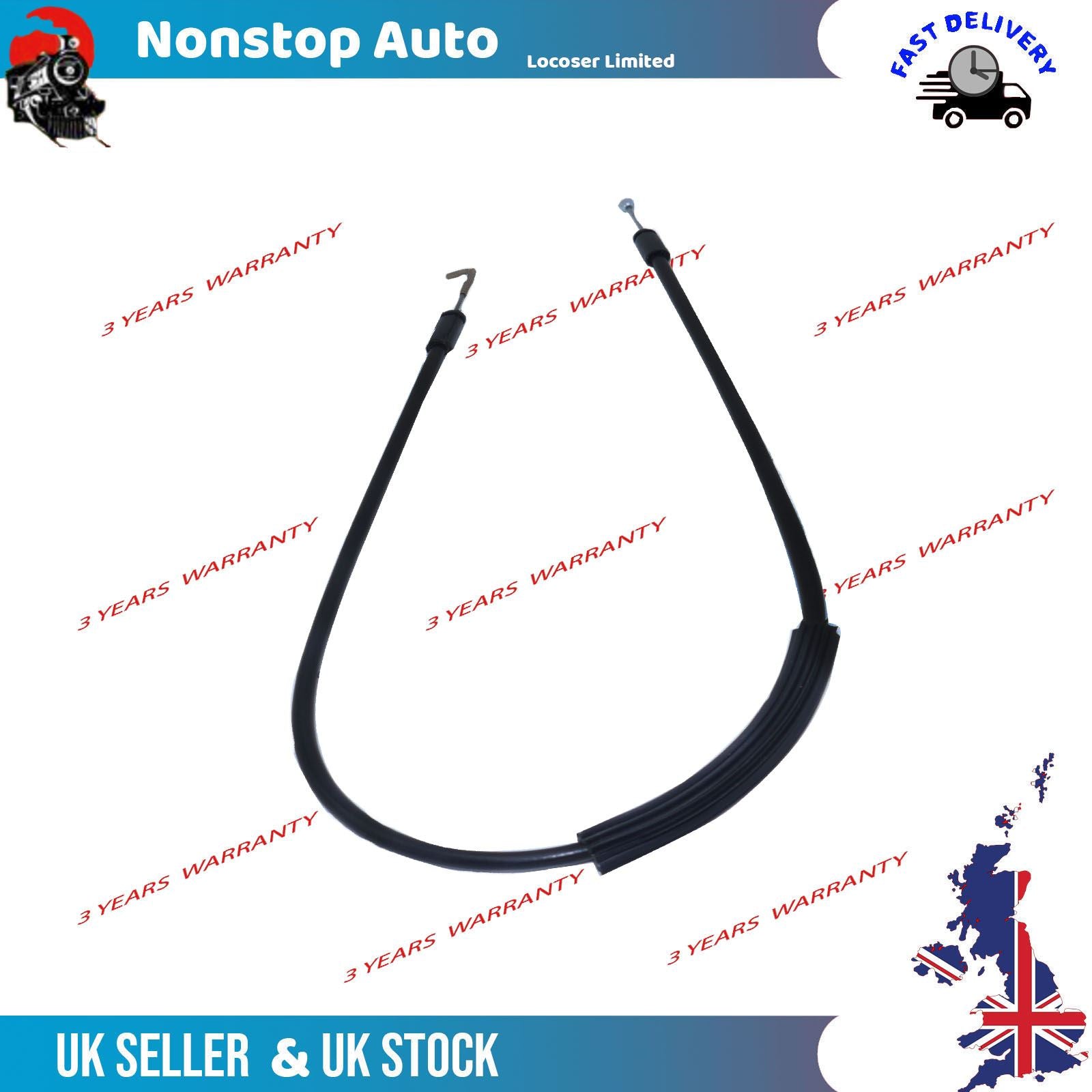 Tailgate Lock Door Handle Release Latch Bowden Cable For Vauxhall Movano B