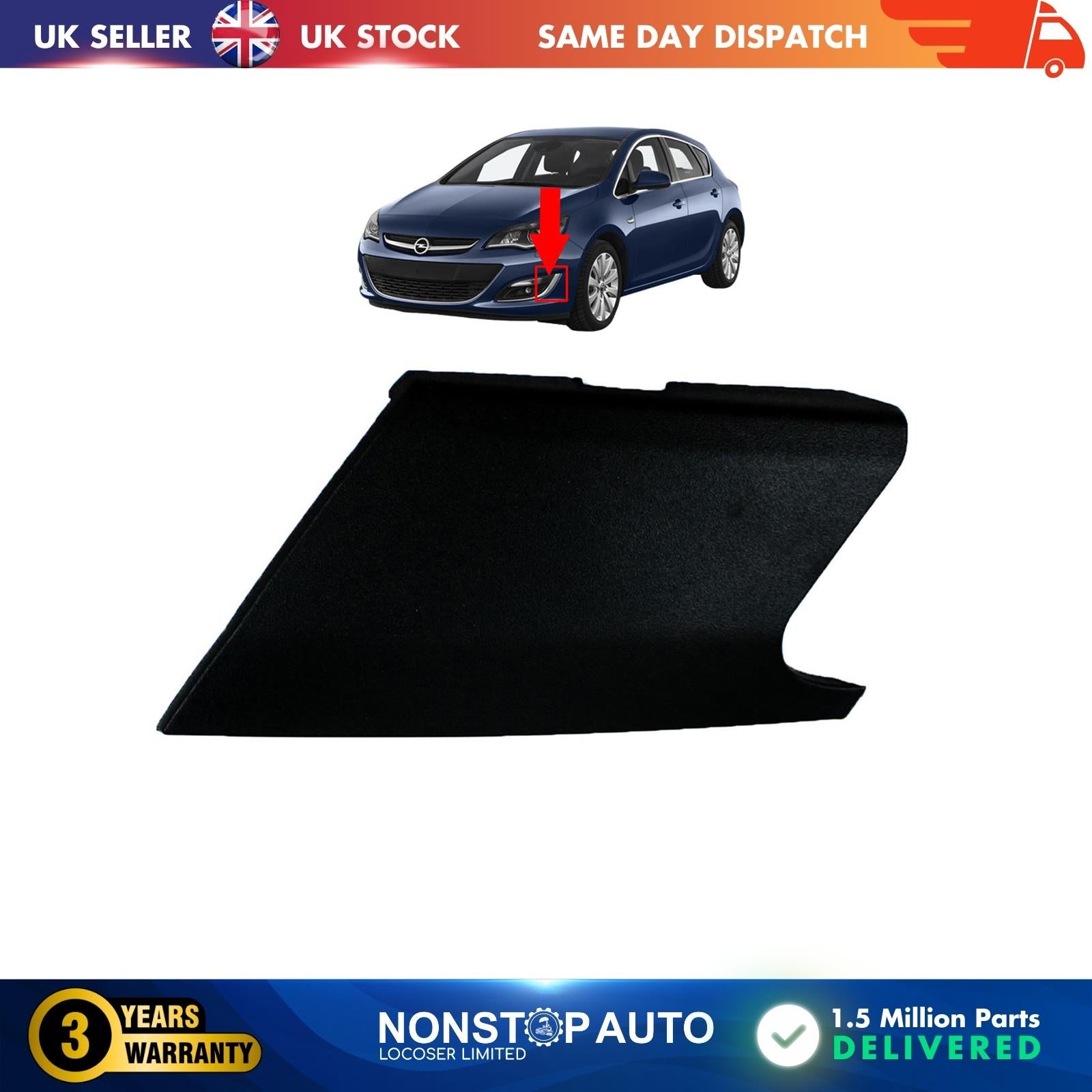 Fog Light Grill Cap Cover Left Side  Vauxhall Opel Astra J 1313000