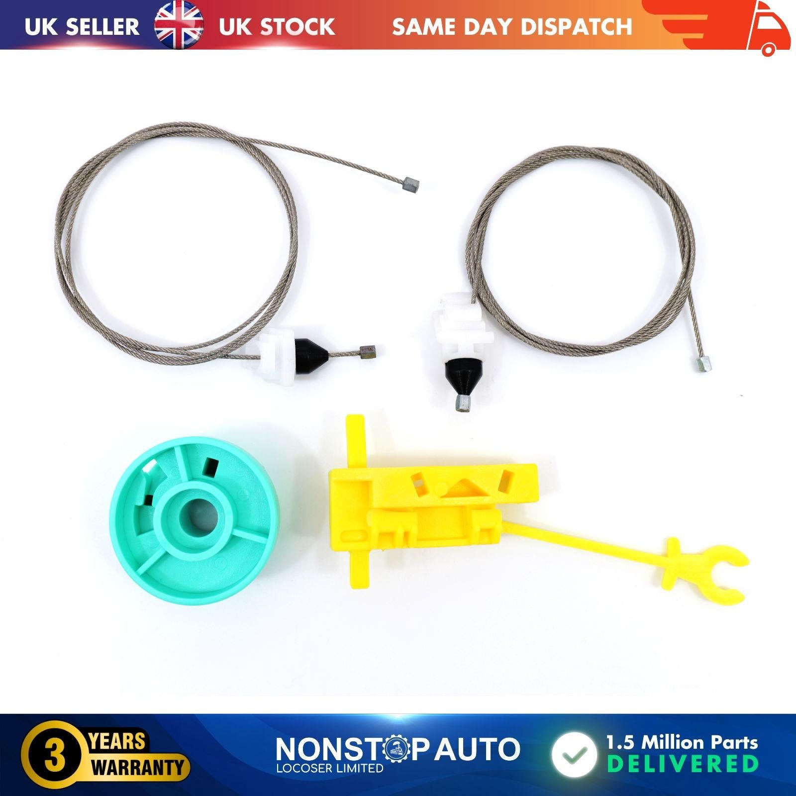 WINDOW REGULATOR REPAIR KIT FRONT LEFT RENAULT TRAFIC VAUXHALL VIVARO FIAT DUCATO PEUGEOT Boxer