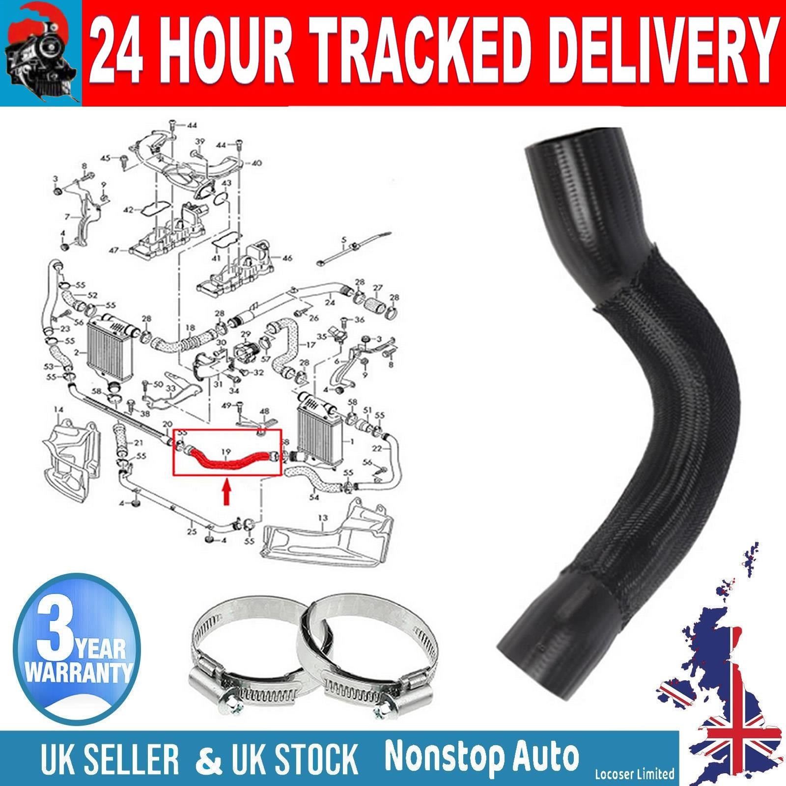 TURBO INTERCOOLER  HOSE PIPE FOR AUDI  A4 A6 A8 2.7 TDI 3.0 TDI Tdi 4F0145943N