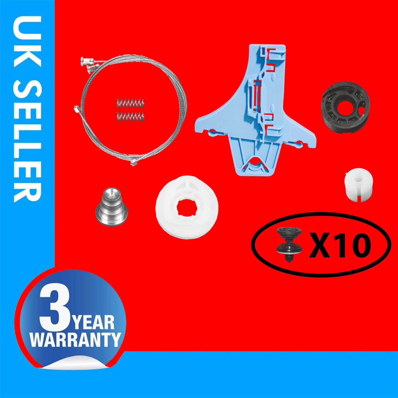 FOR VW JETTA WINDOW REGULATOR REPAIR KIT REAR SIDE  LEFT