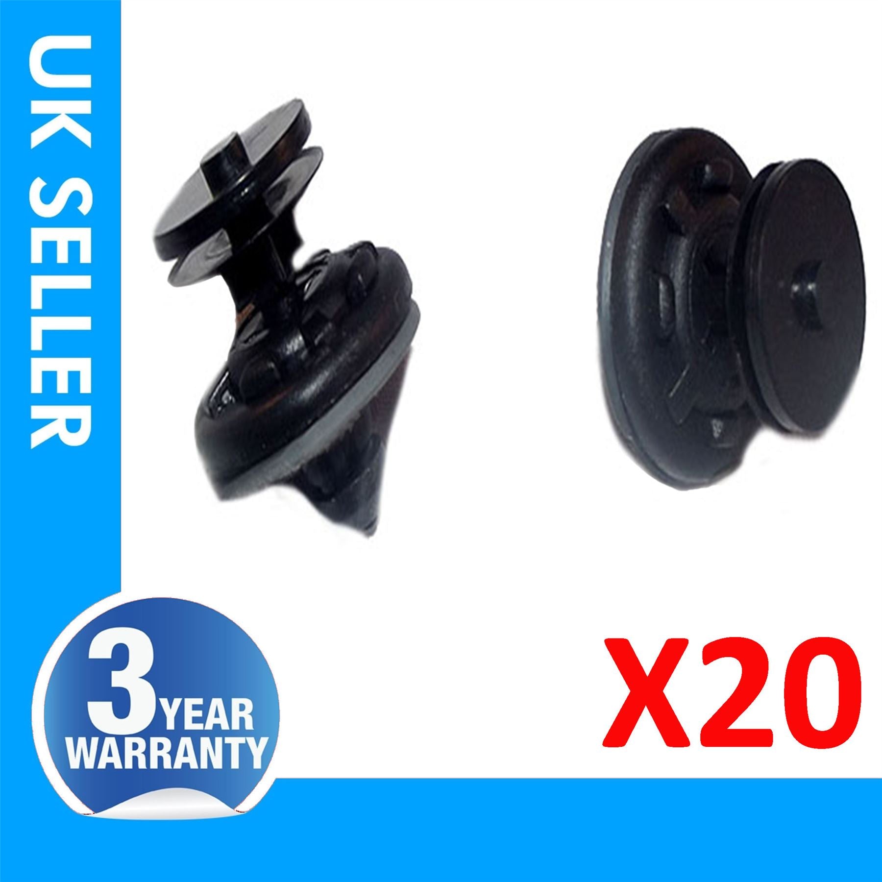 FOR VW GOLF MK4 MK5 MK6 GOLF PLUS PASSAT B6 POLO Mk4 CADDY EOS TIGUAN TOURAN AUDI A4 A6 A8 TT Q5 RS4 RS6 SKODA SUBERB 20 X DOOR CARD TRIM PANEL MOULDING CLIPS