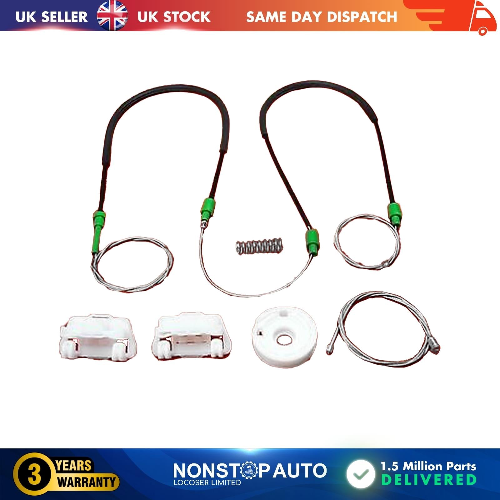 Window Regulator Repair Kit / Front Left Fits Jaguar X Type C2S-44894