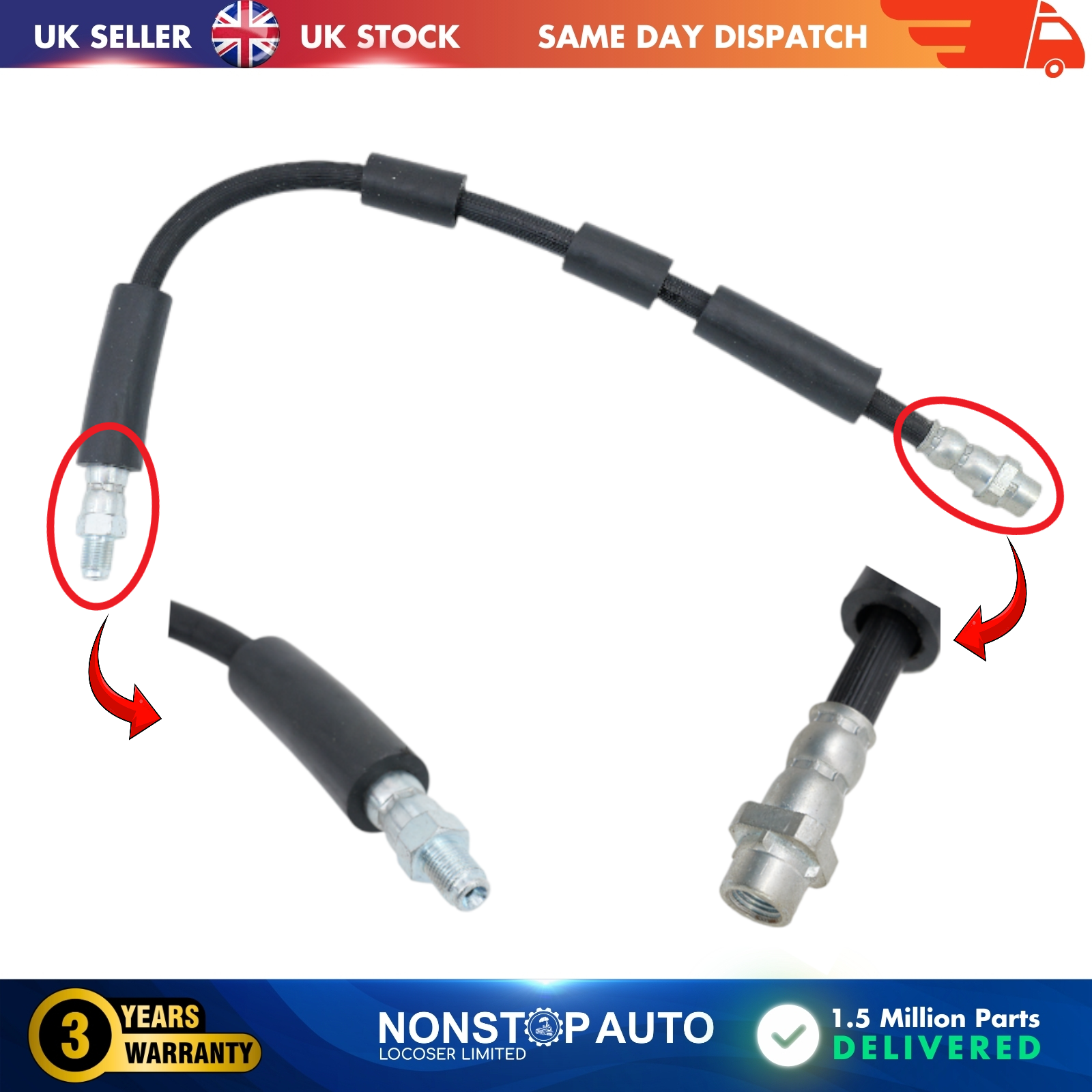 Front Brake Hose Pipe For BMW 5 E39 Z8 Roadster CHRYSLER VOYAGER 34326751398