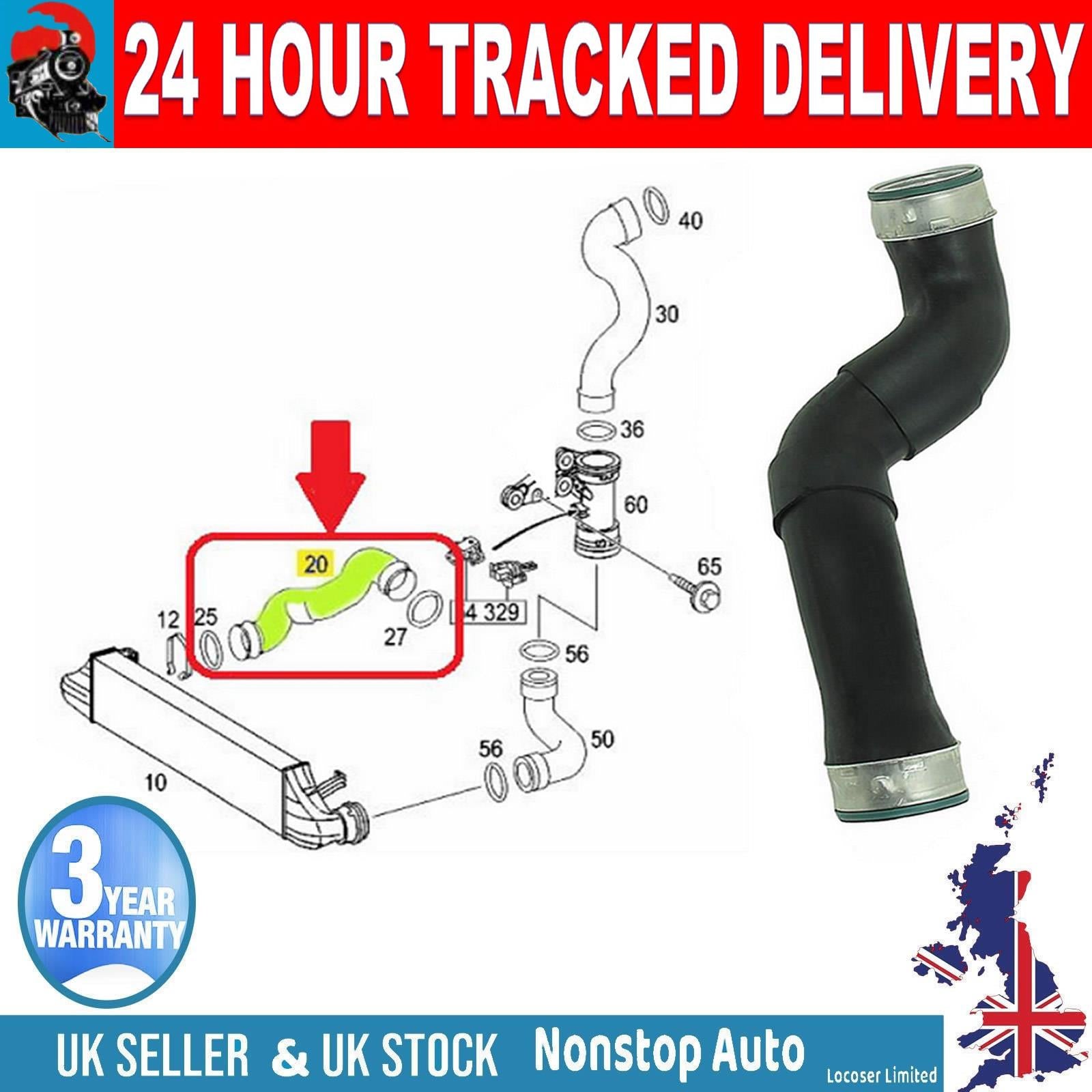 TURBO INTERCOOLER HOSE PIPE FOR MERCEDES C200 CDI-C220 CDI  2035283482
