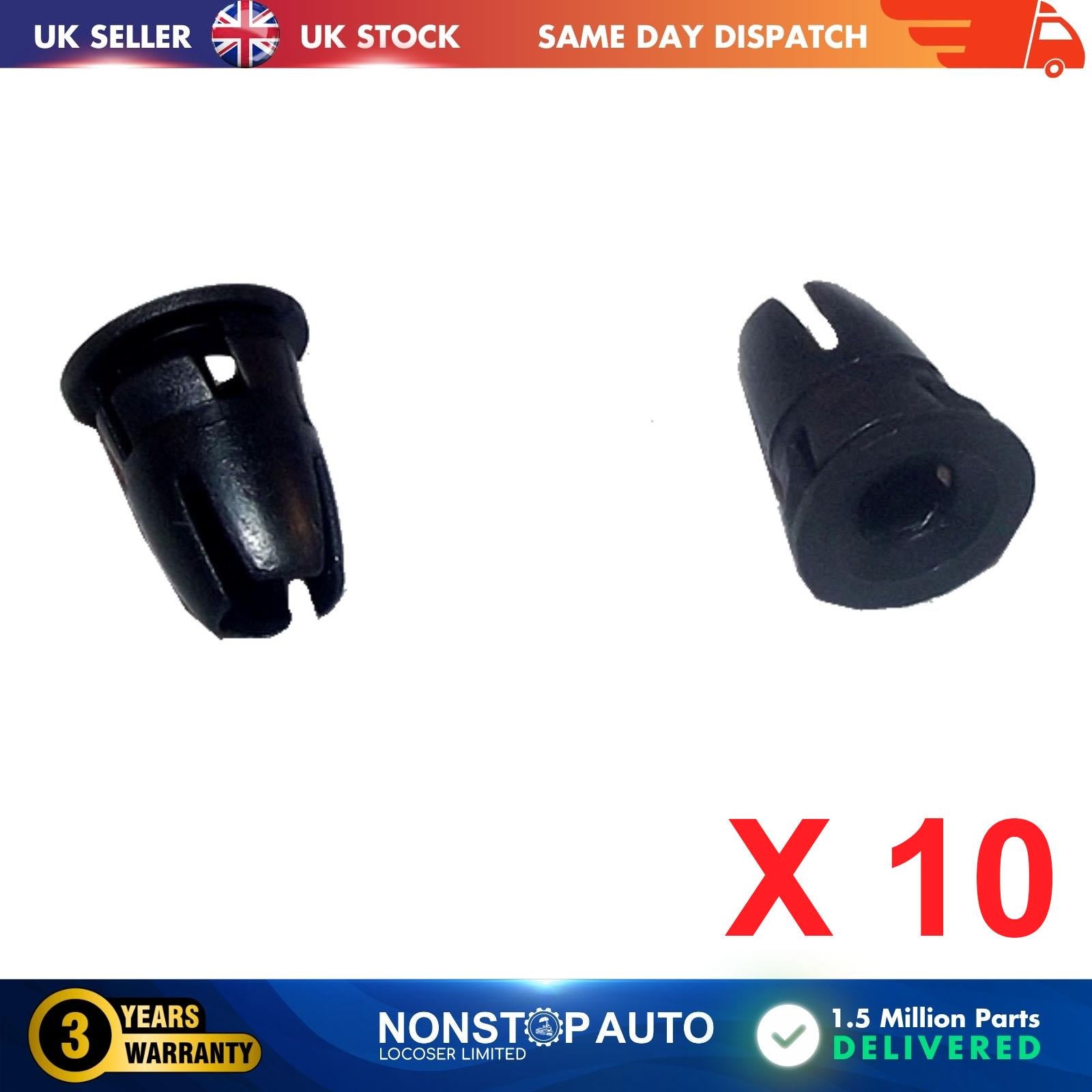 10 X FOR MERCEDES Body Door Trim Moulding Grommet Clips