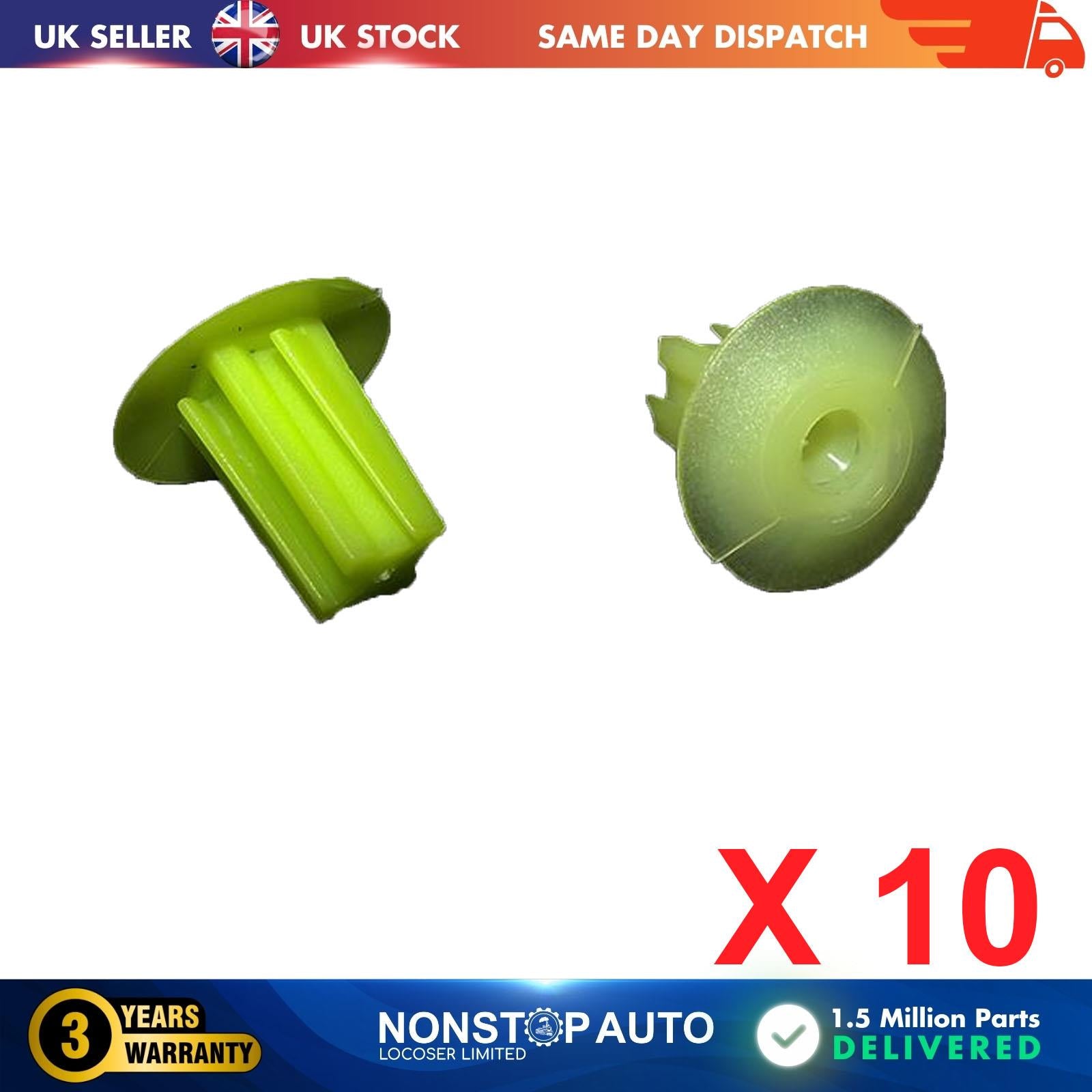 10X Locking Nut Trim Panel Fastener Clips For FORD Transit Connect Custom V362