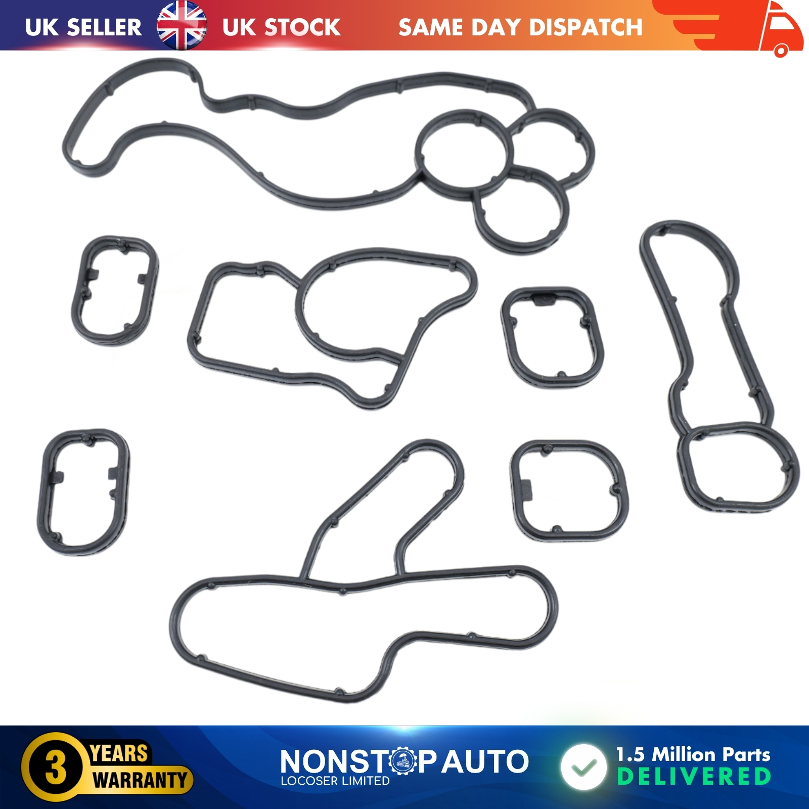 OIL COOLER GASKET SEAL SET FOR BMW 1 3 4 5 X1 X3 MINI R55 R56 R58 R60 R61 11428680681682