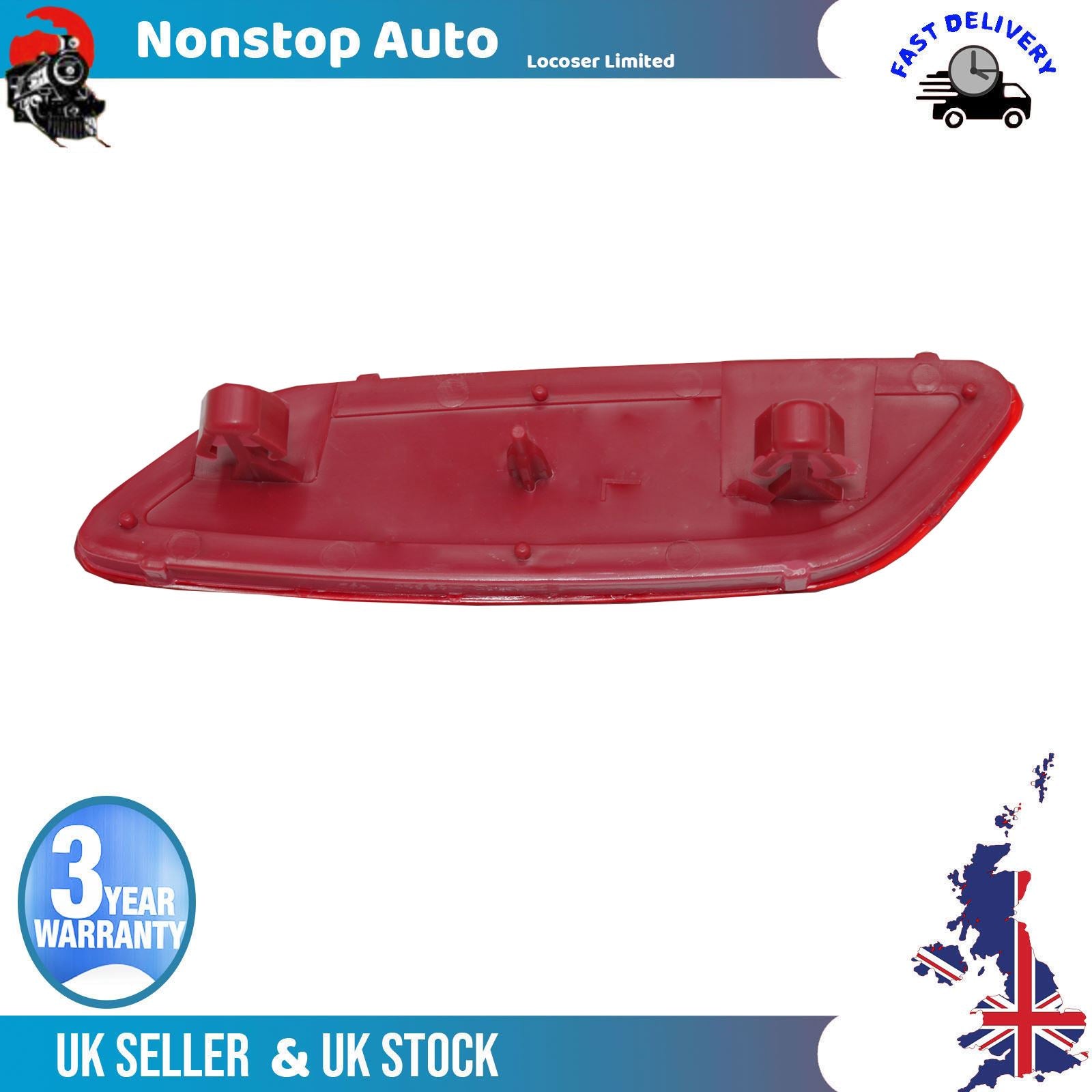 REAR LEFT SIDE BUMPER REFLECTOR FITS OPEL CORSA F 9829303880