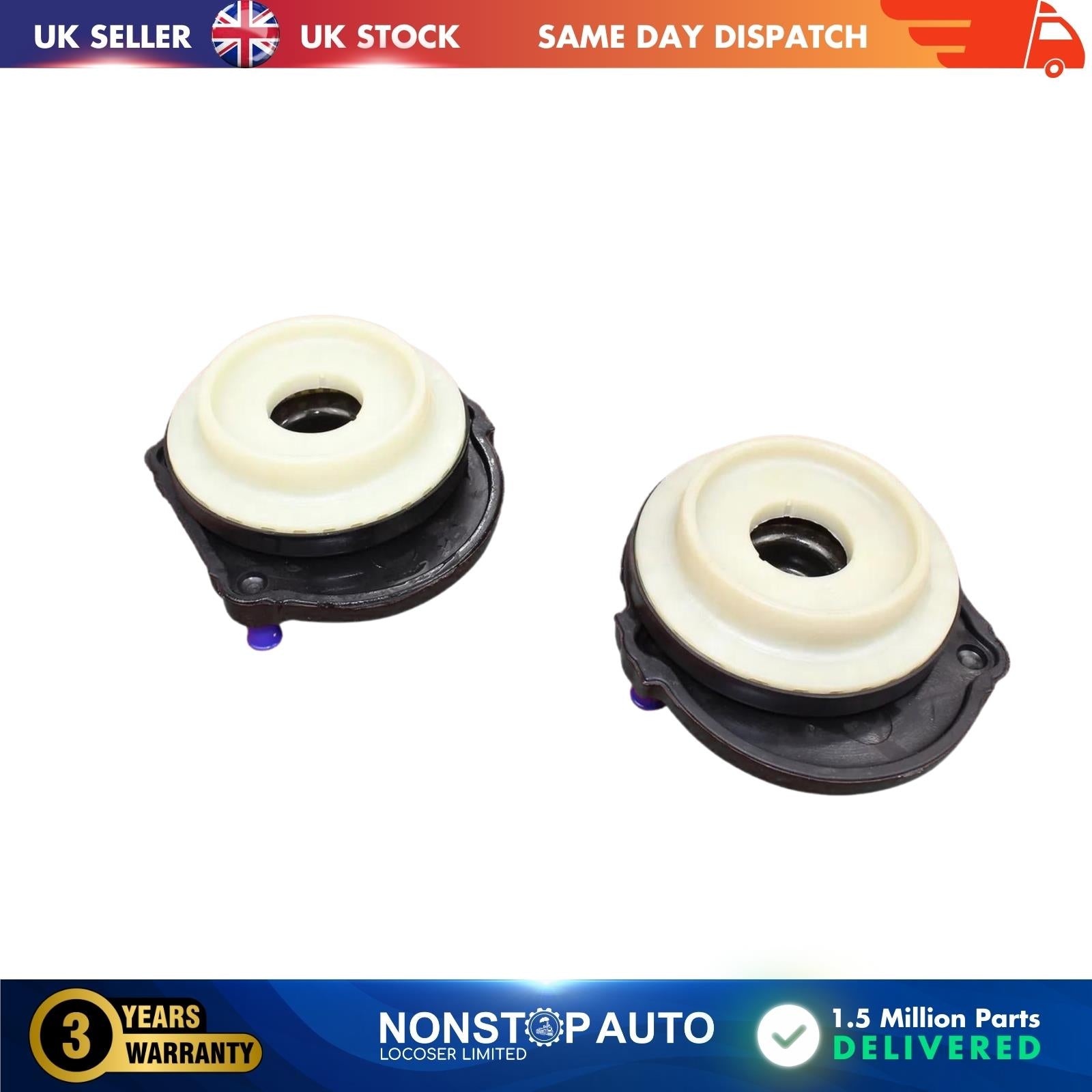 2 X Front suspension shocker strut top mount & bearing FOR FIAT QUBO  51890880