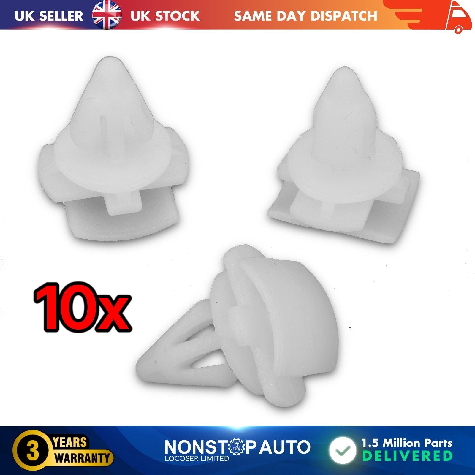 10x Wheel Arch Moulding Trim Clips For Skoda Kodiaq SEAT Alhambra VW Passat Arteon Tiguan T-Roc 3C0853585 3C9827407