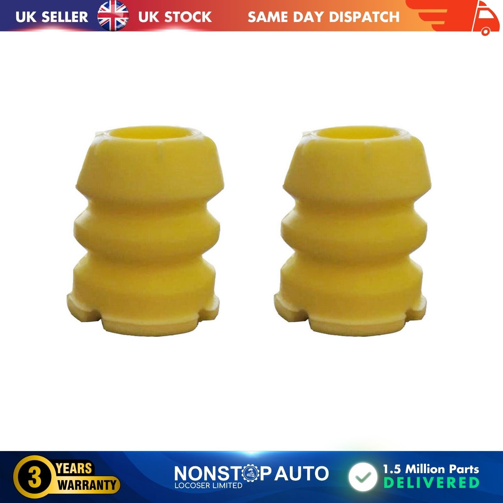 2x FRONT SHOCK ABSORBER MOUNT RUBBER BUFFER FORD TRANSIT MK8 BK213025BBN 1804552