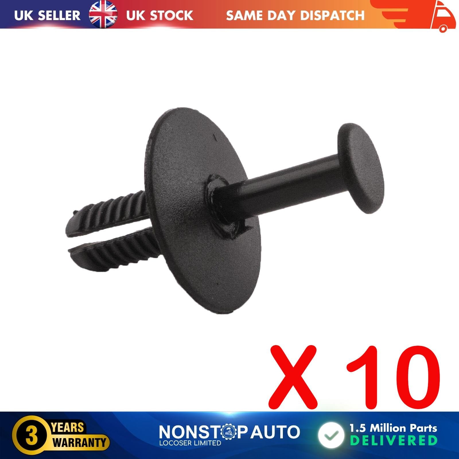 10X Bumper Wheel Opening Scuff Plate Interior Trim Moulding Retainer Clips For BMW 51111944537