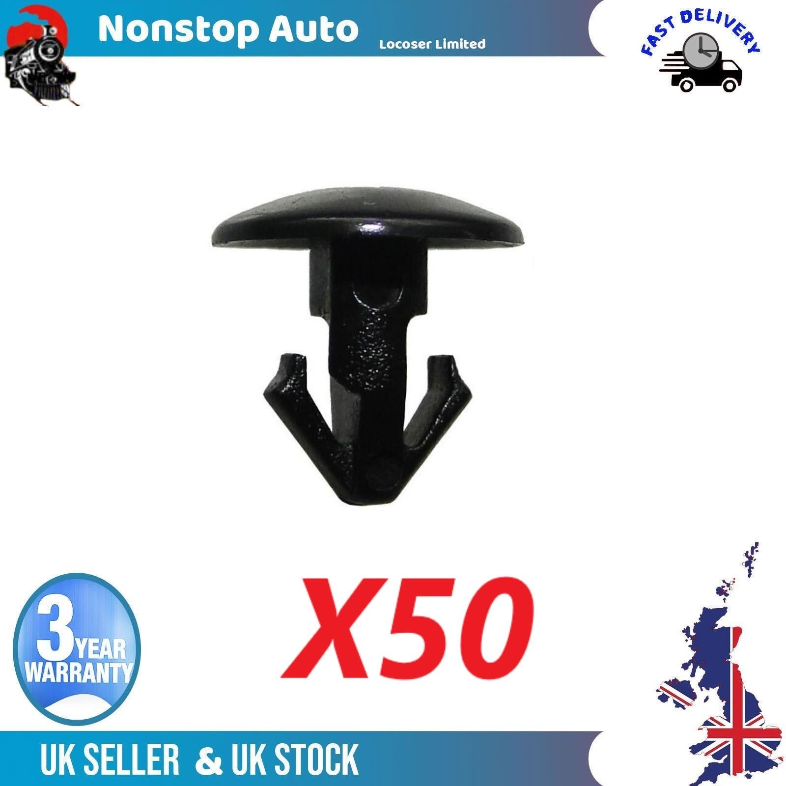 50X Door Card Trim Panel Moulding Clips / Door Retainer Clips For NISSAN Juke Pulsar QashqaÄ± II X-Trail II FORD Fiesta VII Puma 80850-CA003