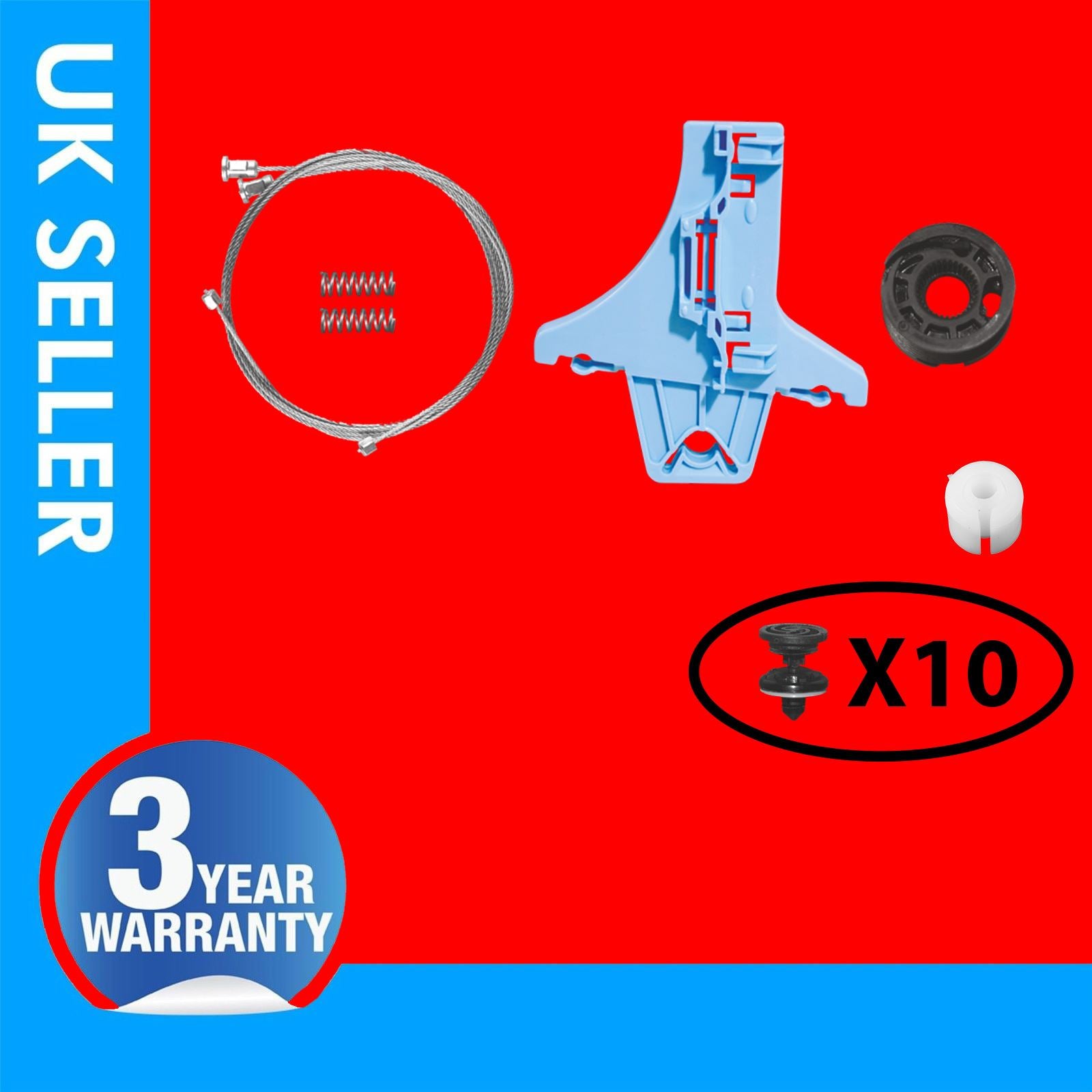 FOR VW JETTA WINDOW REGULATOR REPAIR KIT REAR SIDE