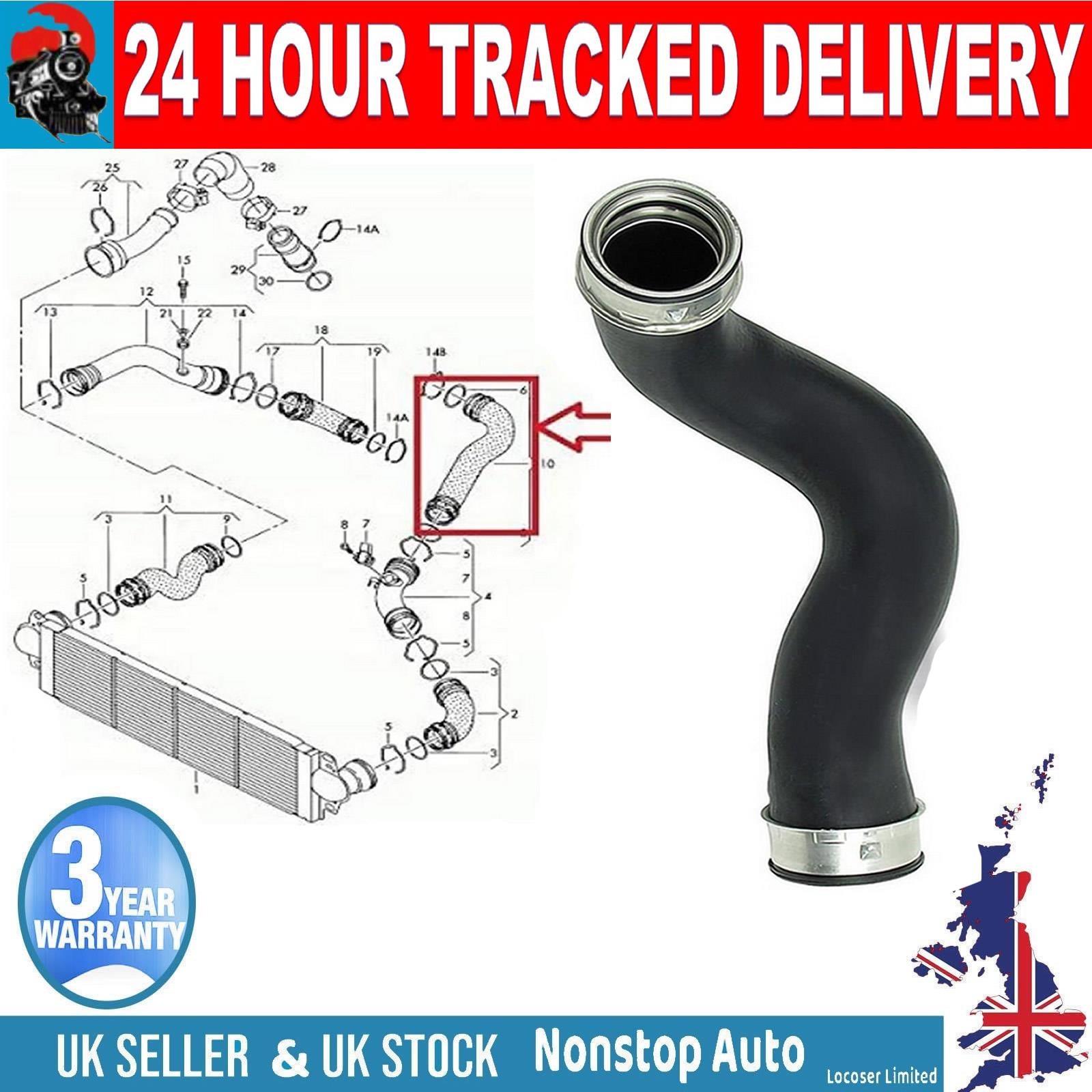 TURBO INTERCOOLER  HOSE PIPE  FOR VW Transporter T5   7H0 145 980