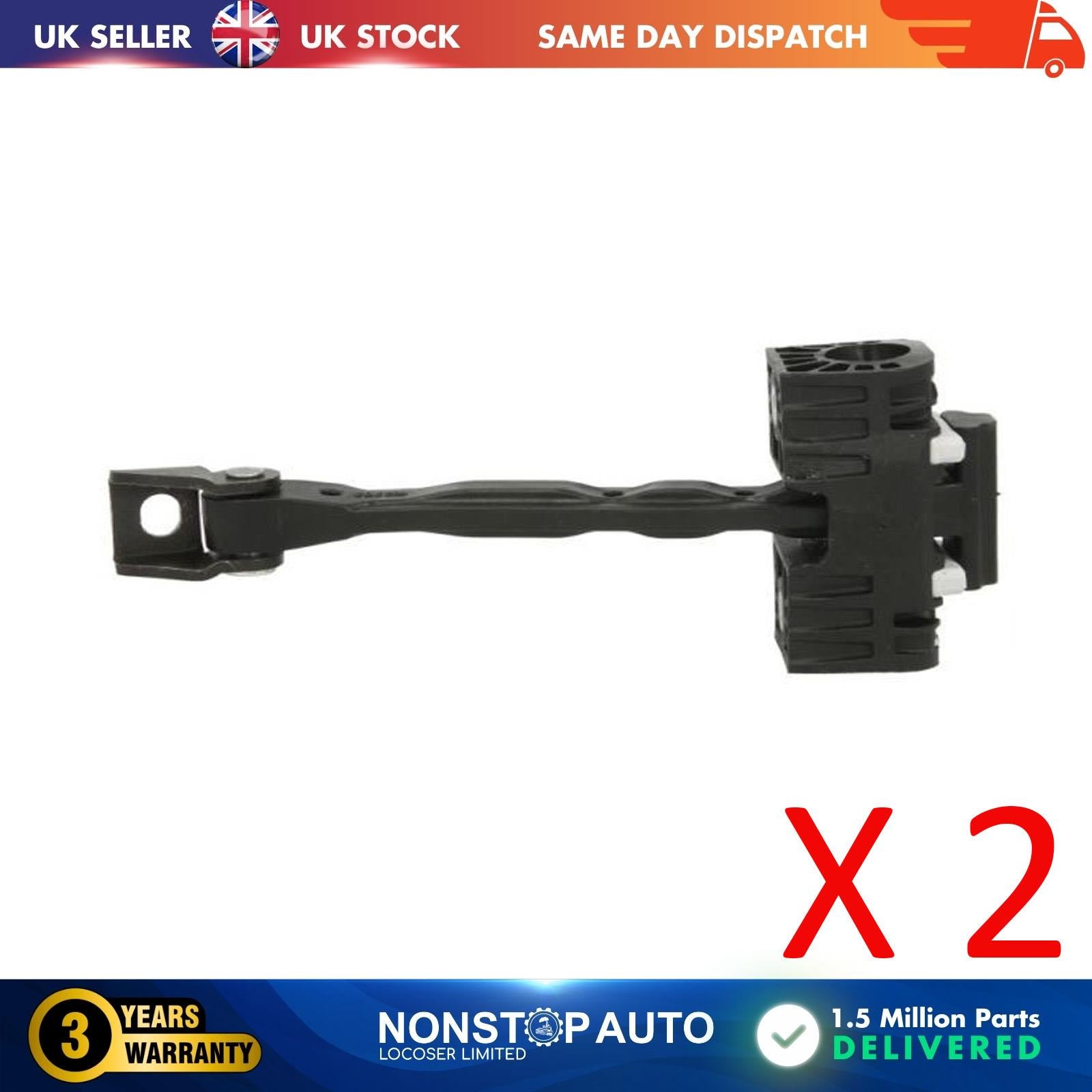 2 X Rear Door Hinge Stop Check Strap Limitery Right and Left Side Fits SKODA Yeti 5L0839249B