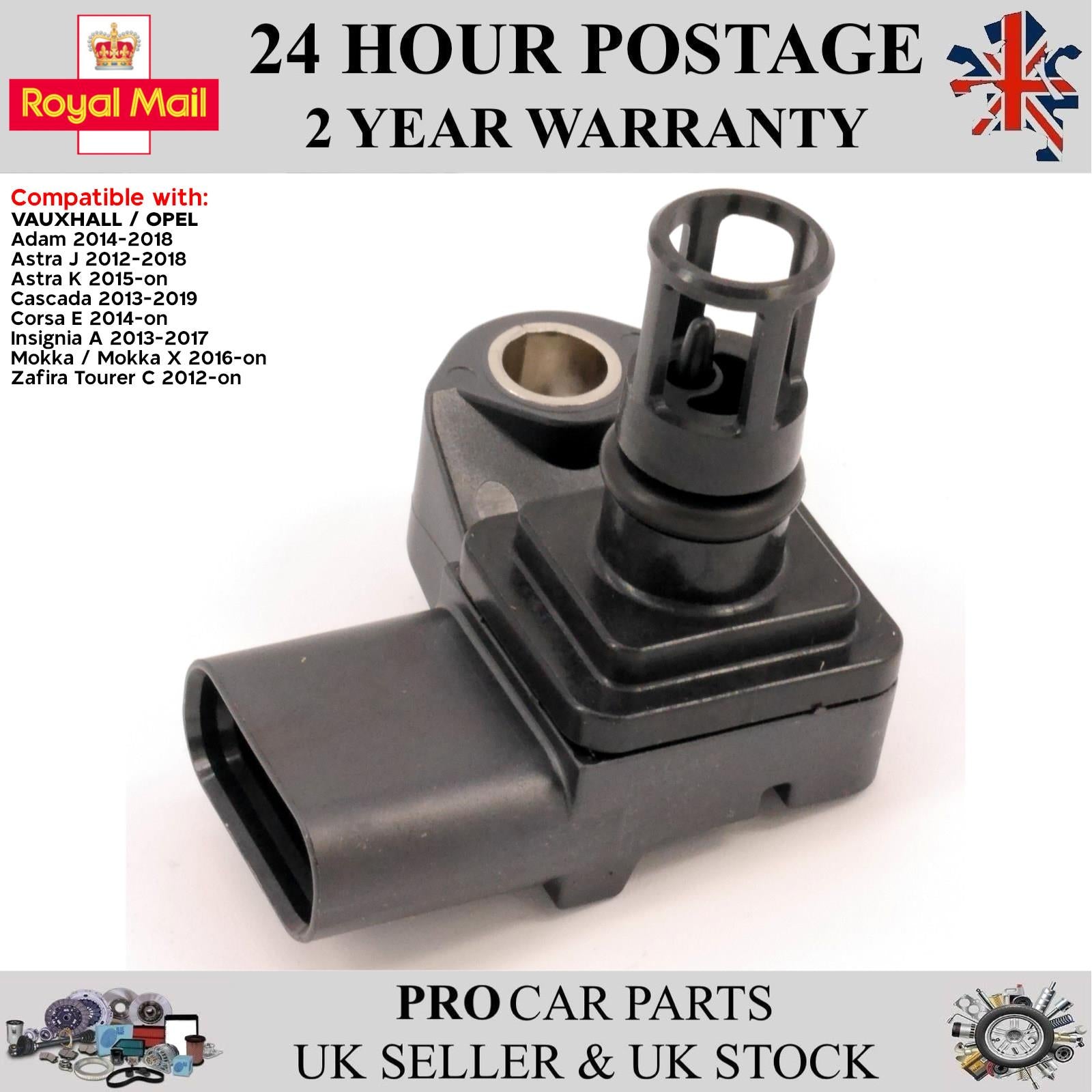 Intake Manifold Pressure MAP Sensor For VAUXHALL OPEL Adam Astra J K Cascada Corsa E Insignia A Mokka Zafira 55569992