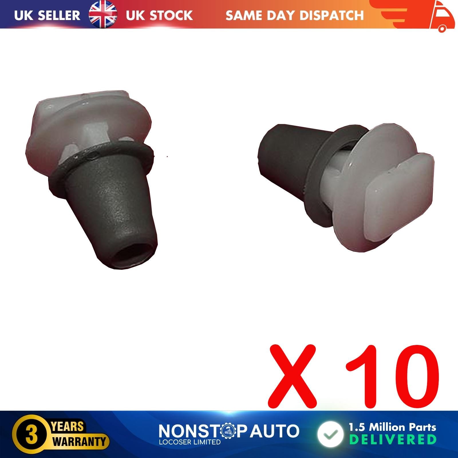 10X Rocker Panel Moulding Clips For OPEL VAUXHALL Astra G 90481595 174854