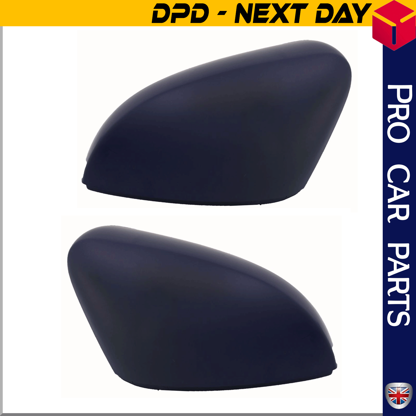 2 X Wing Mirror Cover Fits Volkswagen Golf Mk6 Touran 6R0857537,5K0857537, 6R0857538,5K0857538
