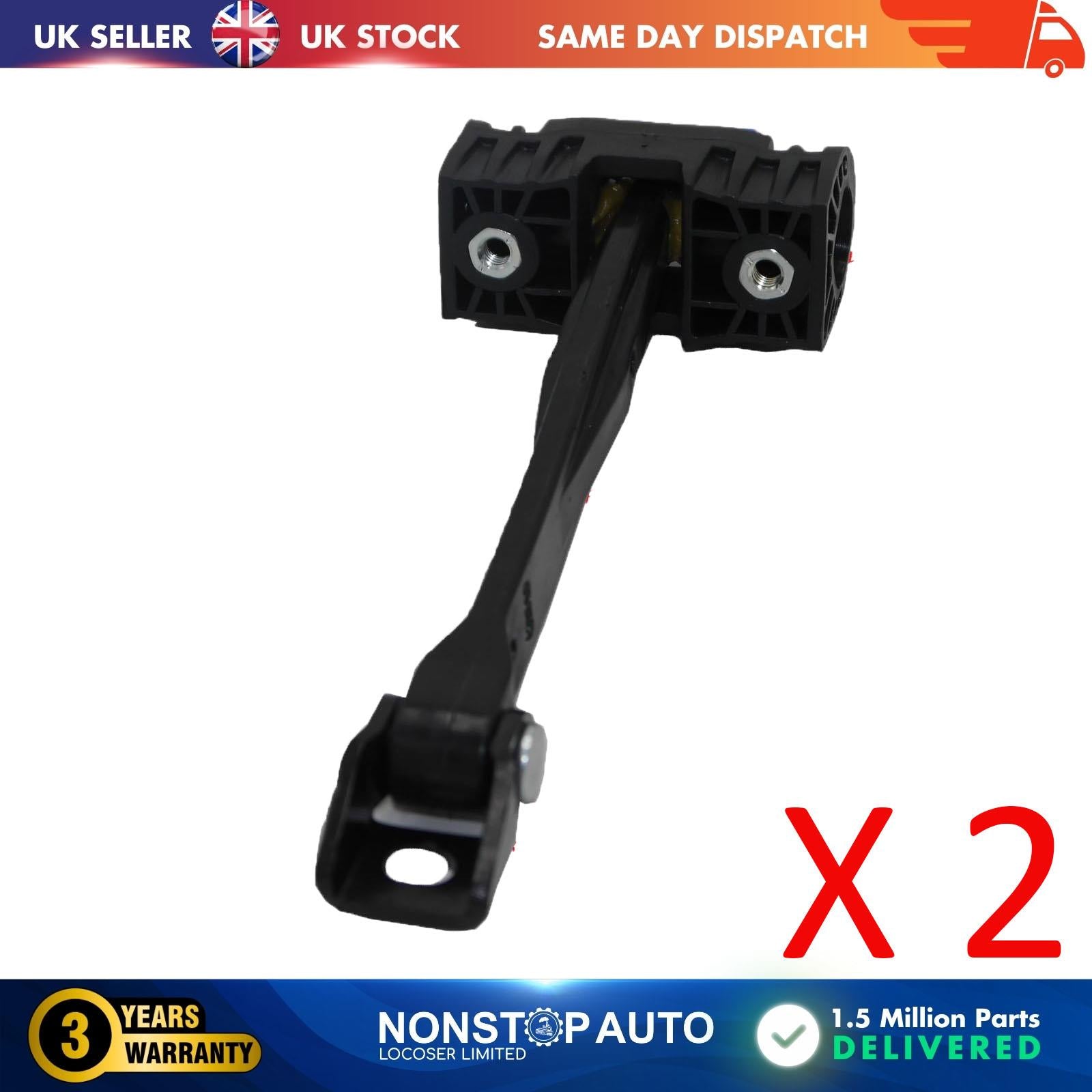 2 X Rear Door Hinge Stop Check Strap Limitery Right and Left Side Fits AUDI Q3  8U0839249D