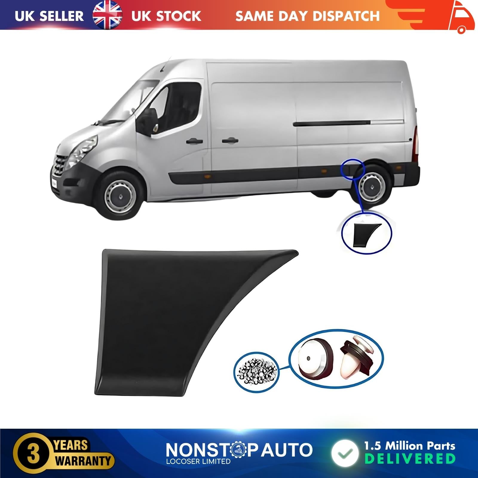 DOOR MOULDING STRIP PANEL  REAR LEFT SIDE FOR  NISSAN NV 400  768F20004R