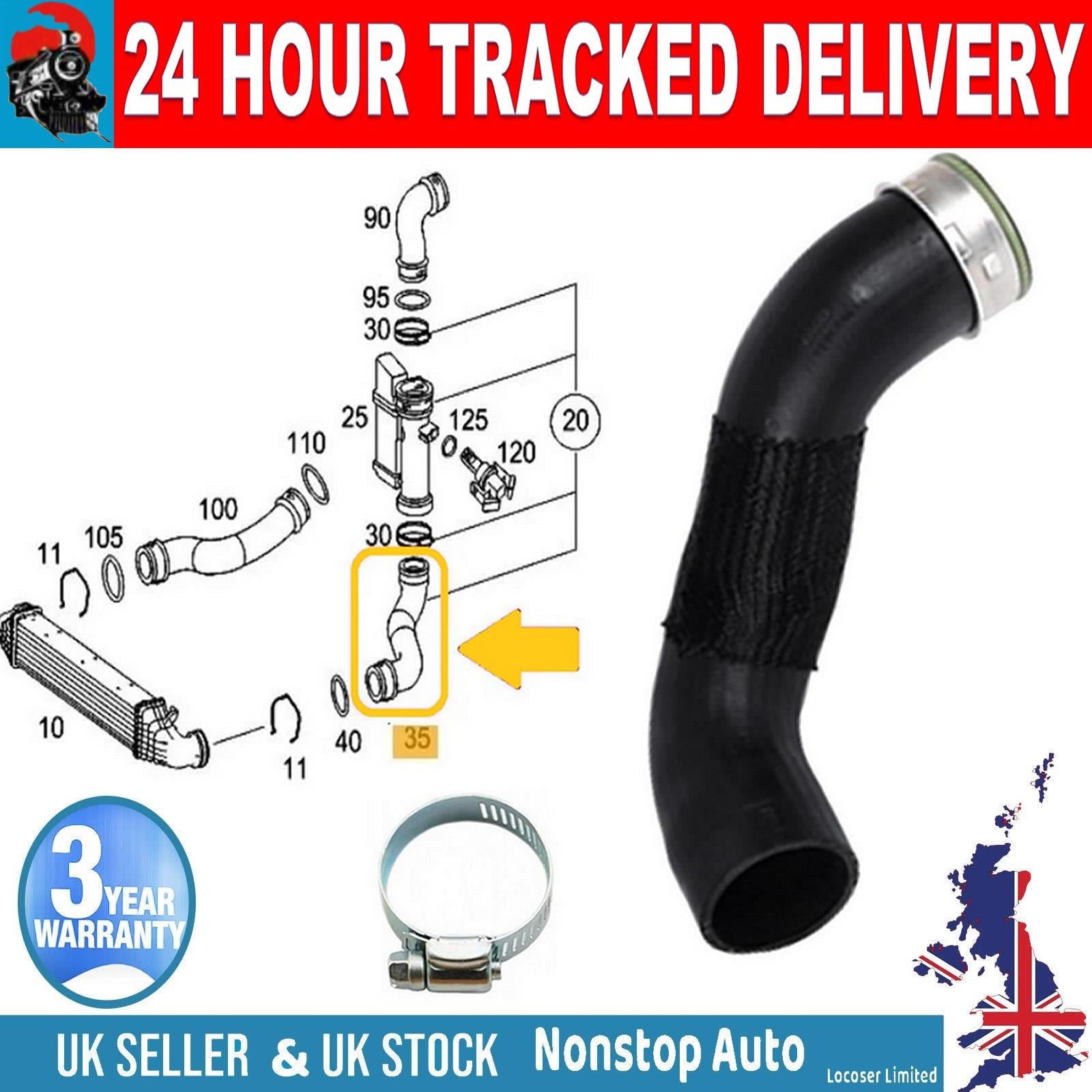 TURBO INTERCOOLER HOSE PIPE FOR MERCEDES E 200 CDI  E 220 CDI  2115282982