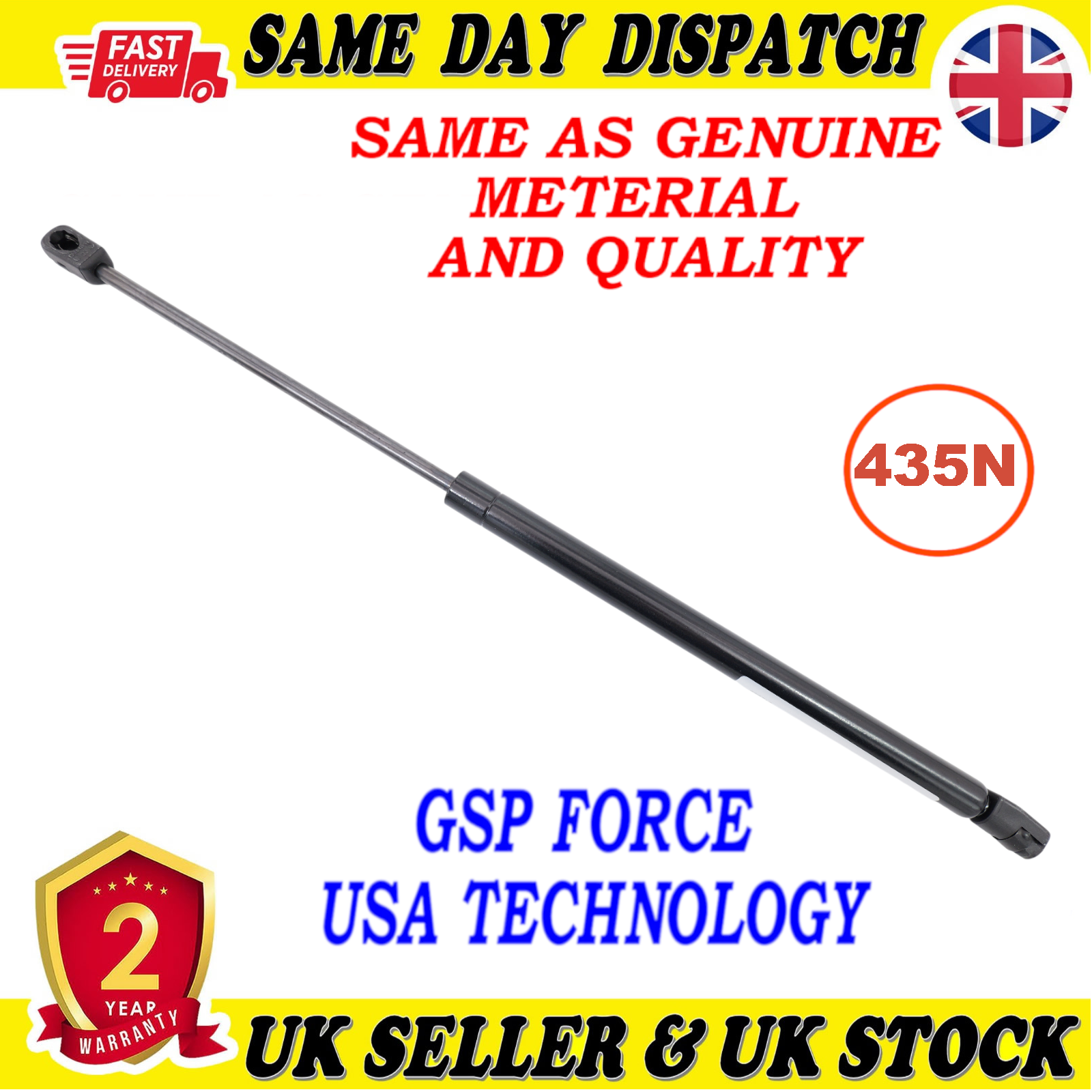 TAILGATE BOOT GAS STRUTS 435 Newton FOR VAUXHALL ASTRA J 13284105
