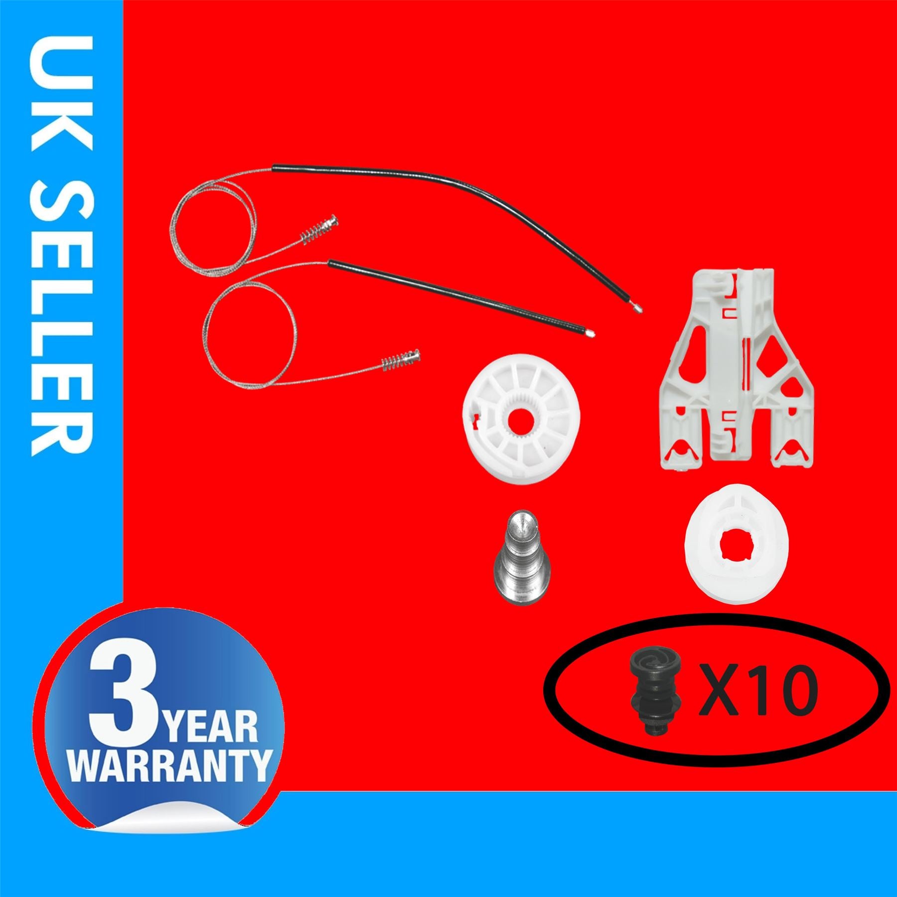FOR AUDI A4 WINDOW REGULATOR REPAIR KIT REAR RIGHT HAND SIDE