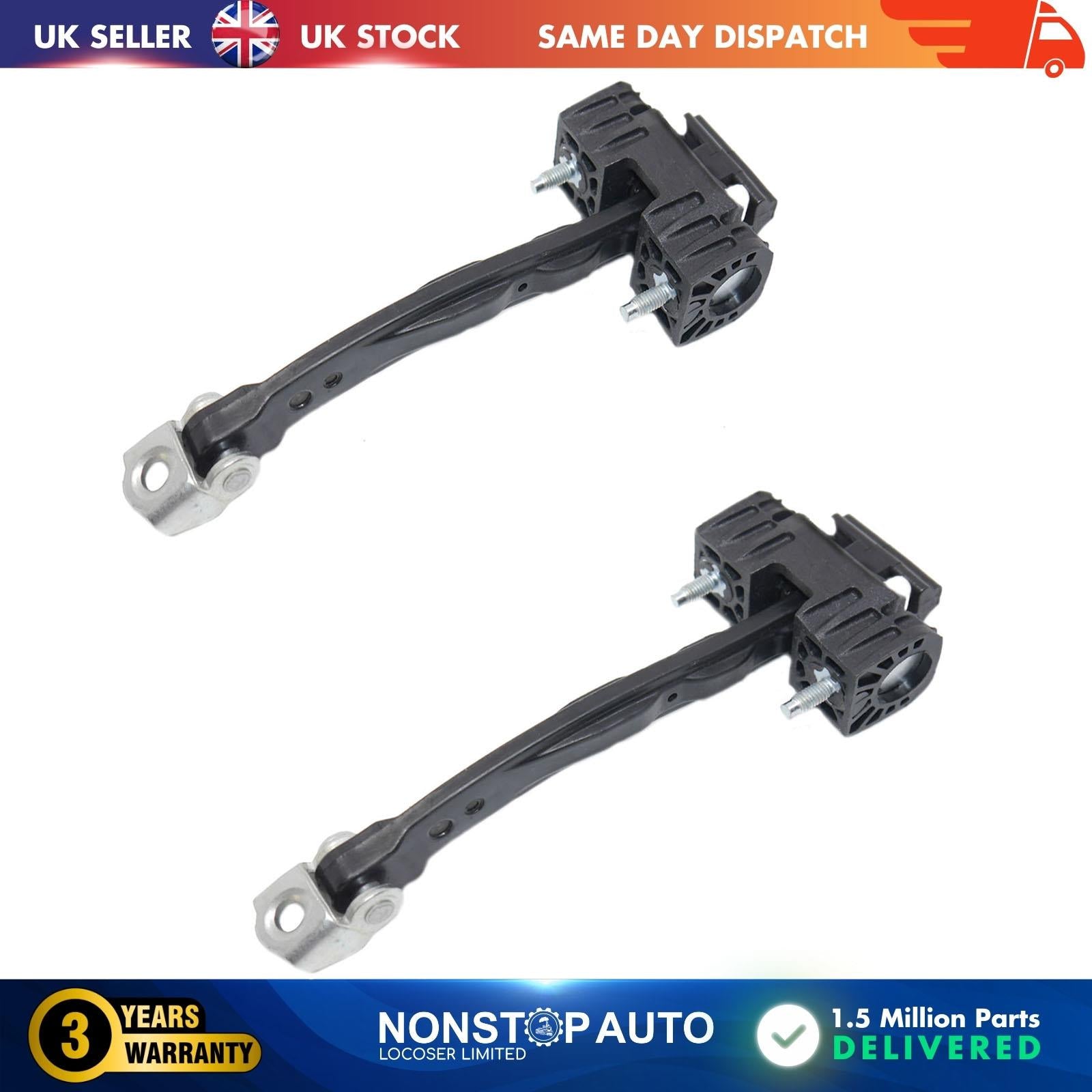 2 X Front Door Hinge Stop Check Strap Limitery Right and Left Side Fits VAUXHALL Insignia A 5160264