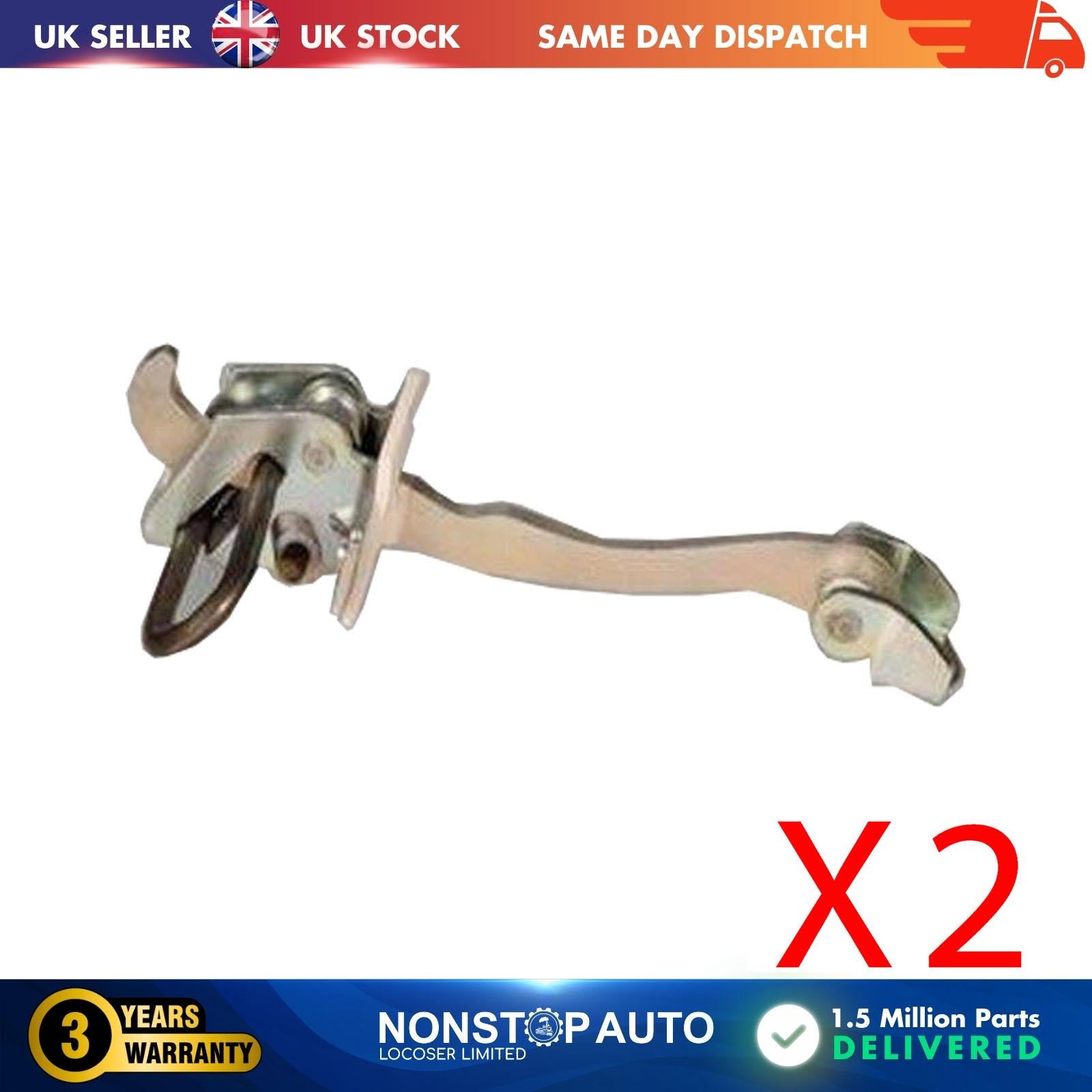 2 X Front Door Hinge Stop Check Strap Limitery Right Left Fits VAUXHALL Astra G
