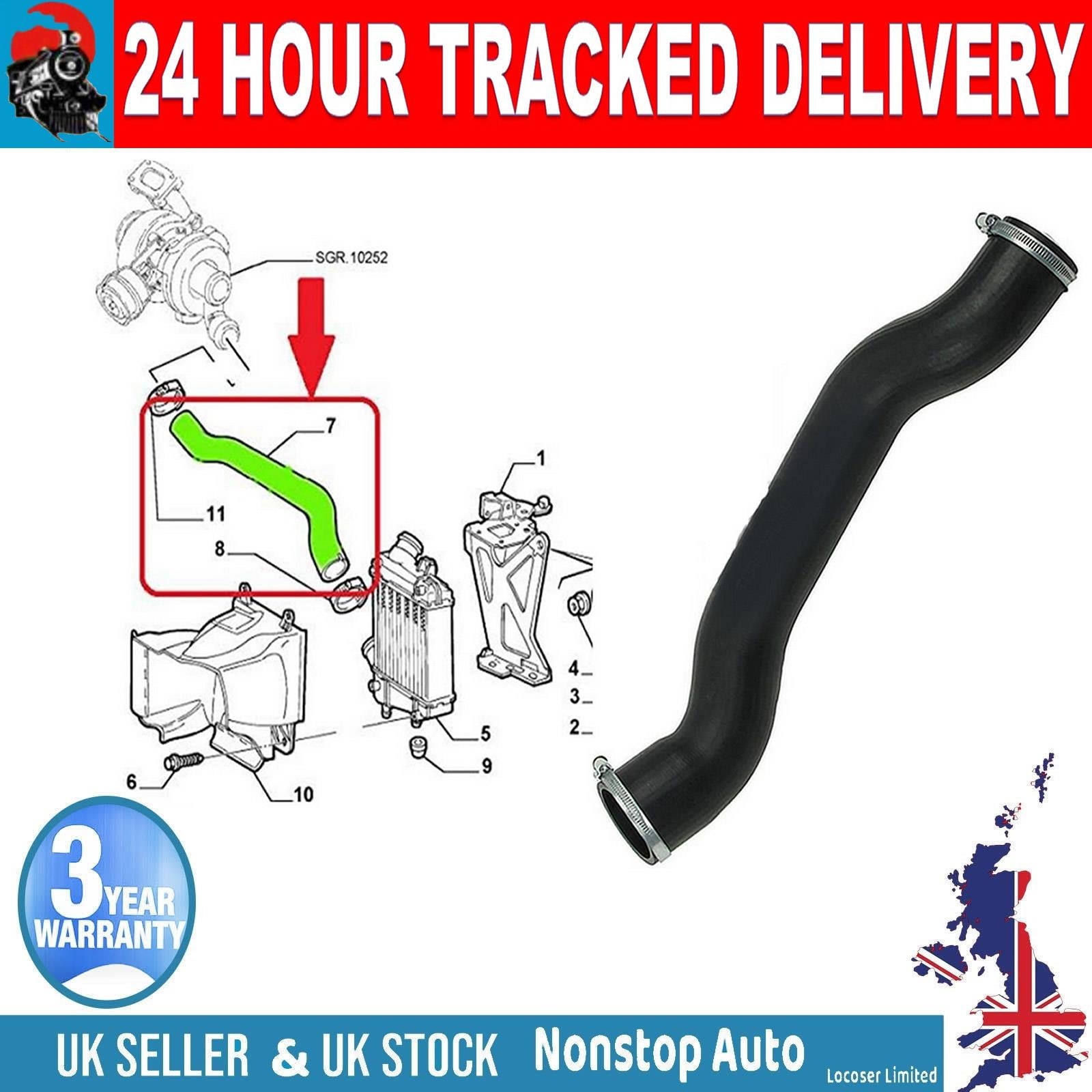 TURBO INTERCOOLER PIPE FOR ALFA ROMEO147 156 GT 1.9 JTD  51709470