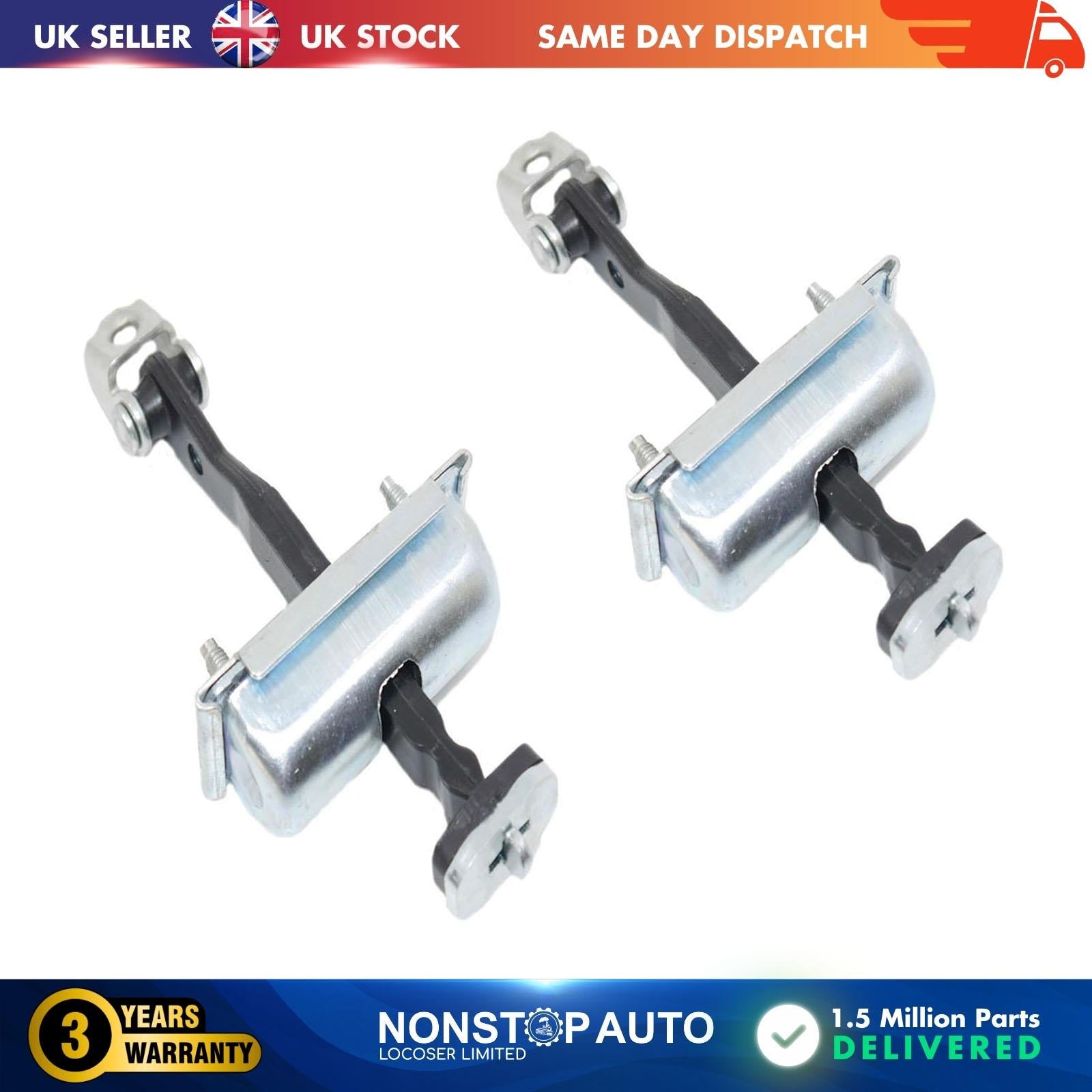 2 X Front or Rear Door Hinge Stop Check Strap Limitery Fits FORD Kuga
