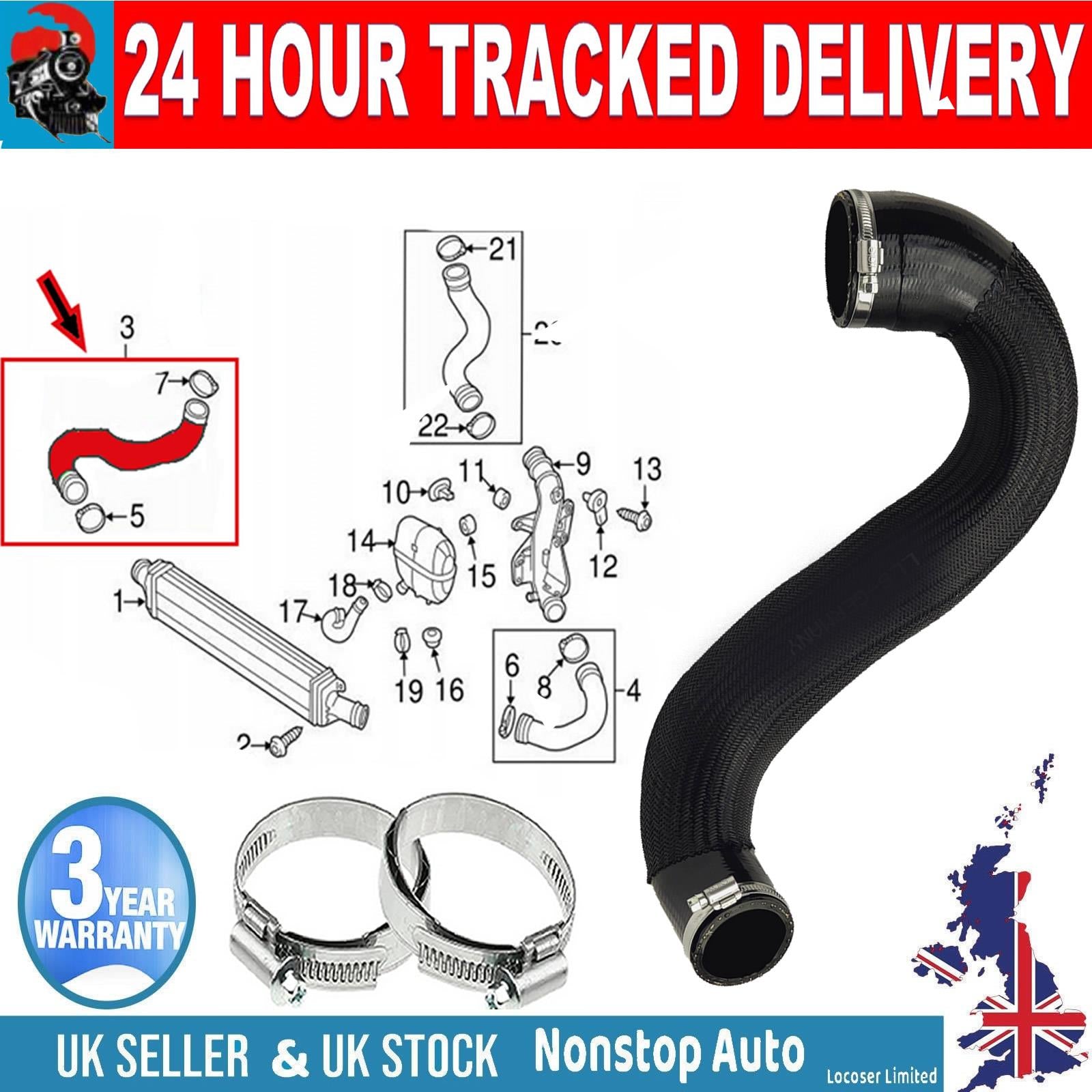 TURBO INTERCOOLER  HOSE PIPE  FOR AUDI A6 C7  A7 Sportback 2.0 TFSI 4G0145738AR