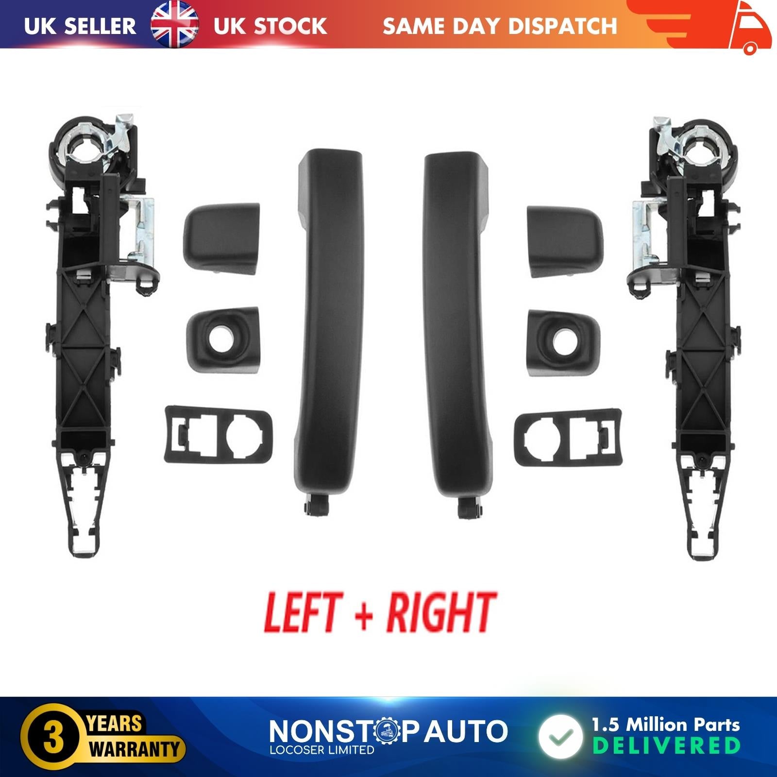 Front Left and Right Side Door Handle & Holder For VAUXHALL Movano RENAULT Master NISSAN NV 400