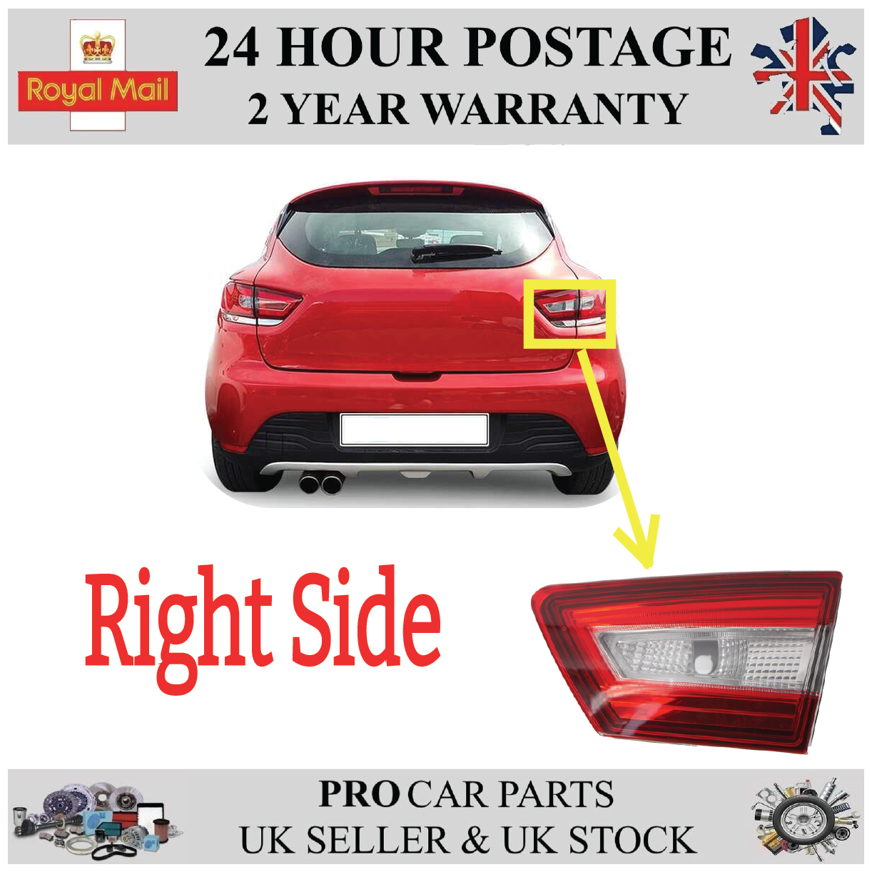 Rear Tail Light Lamp Right Side for RENAULT Clio IV 2655505796R