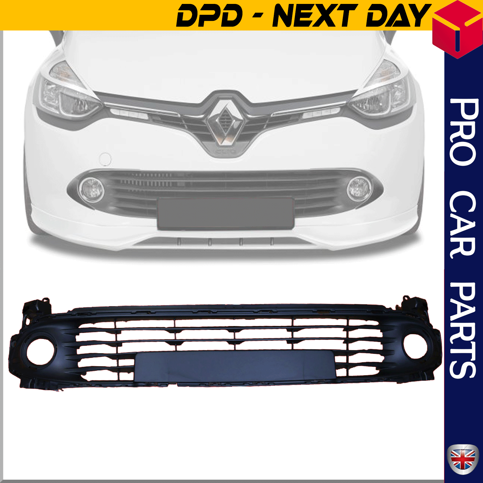 Front Bumper Lower Grill Fits RENAULT Clio MK4  622542958R