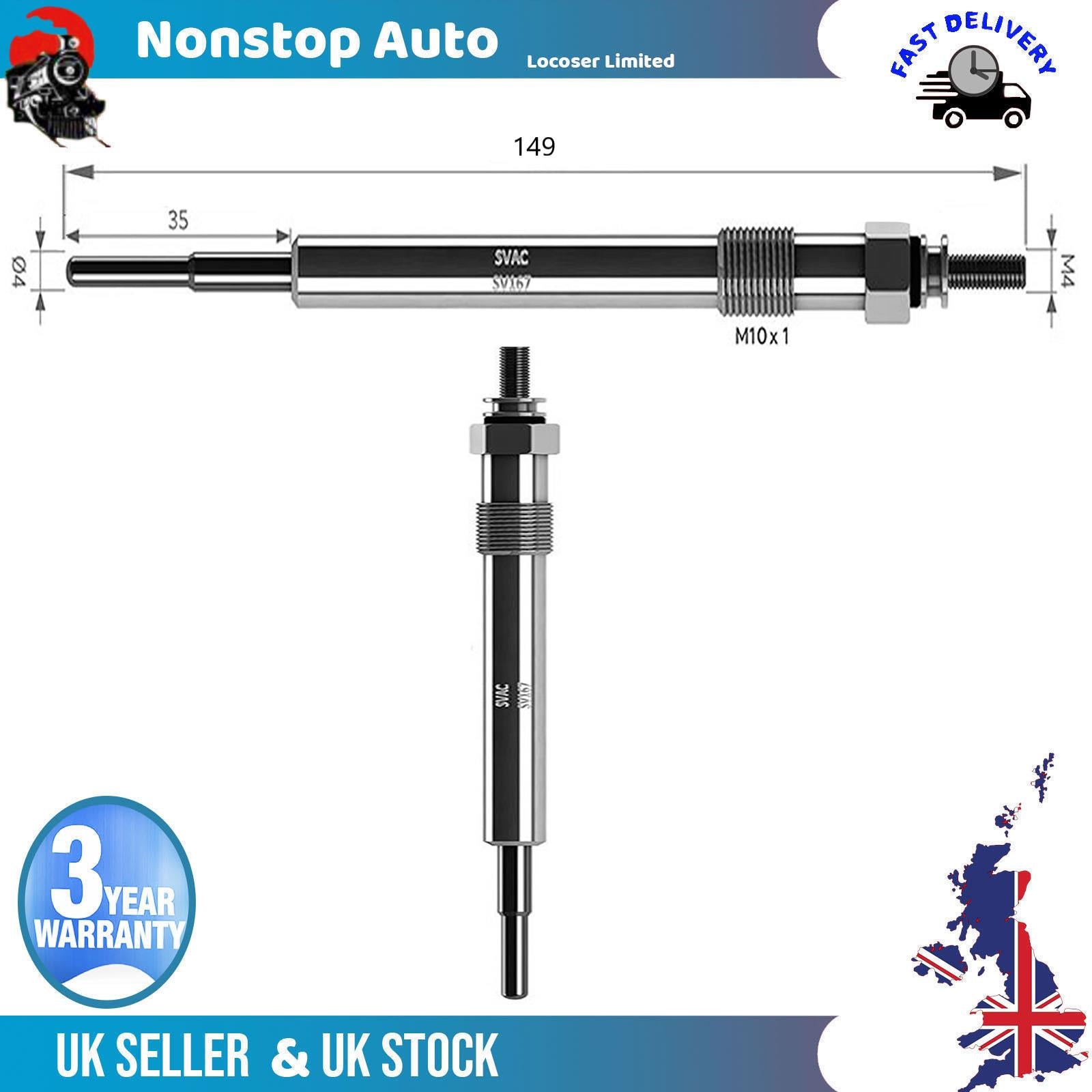 Glow Plug For LAND ROVER Defender 2.2 Td4 4X4 1717631