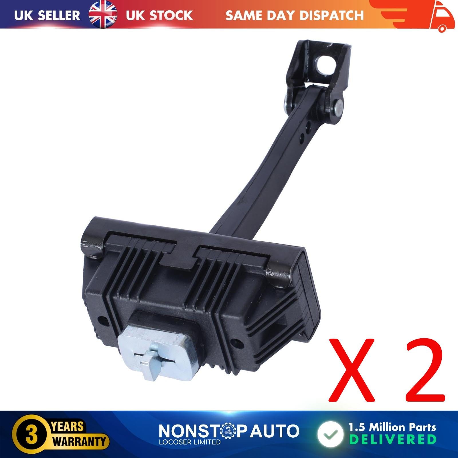 2 X Rear Door Hinge Stop Check Strap Limitery Right and Left Side Fits BMW X3 E83  41527176802